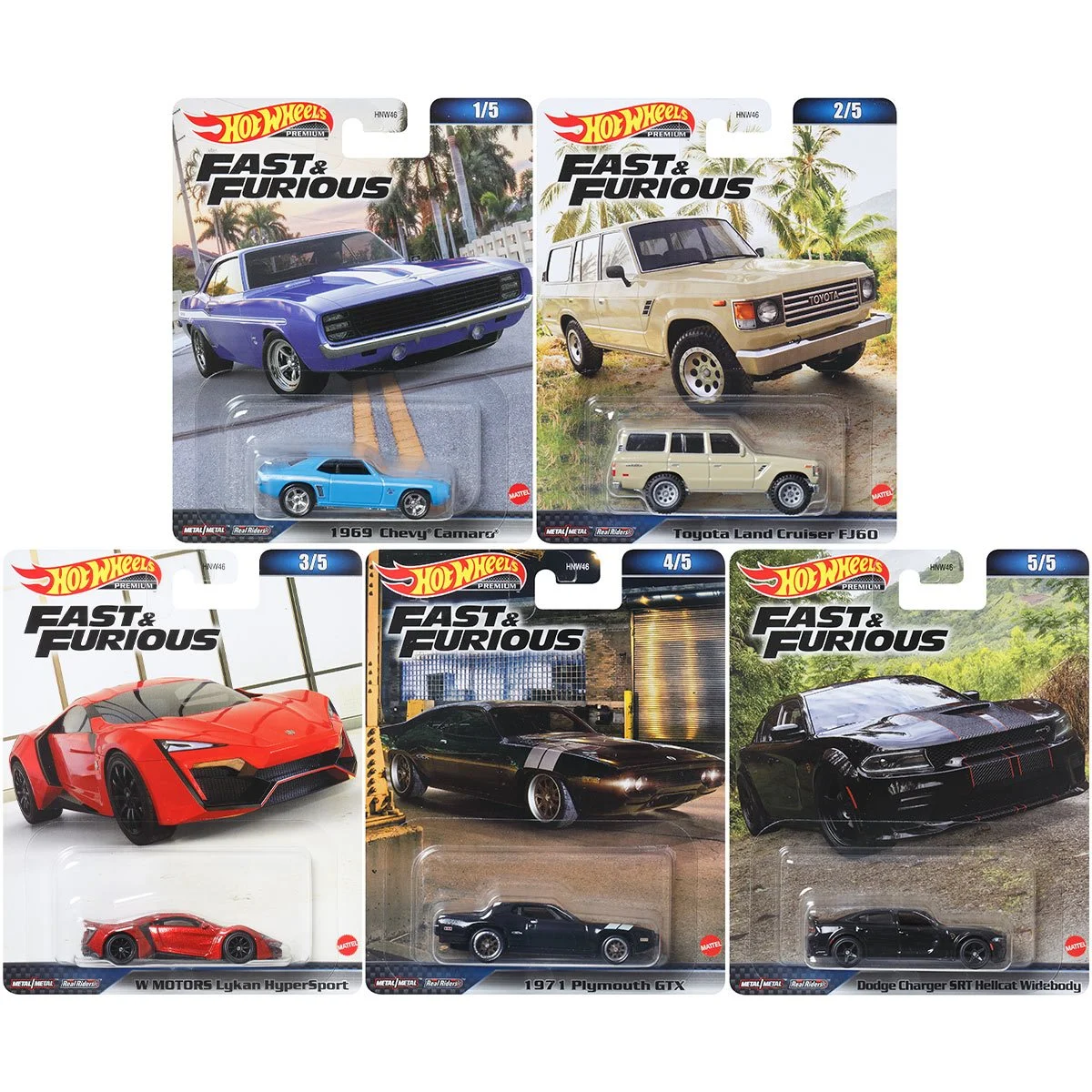 Hot Wheels Premium Fast and Furious Mix2