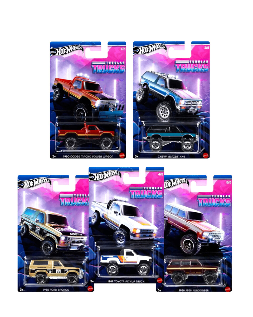 Hot Wheels - Hot Wheels Tubular Trucks Set Hot Wheels - Hot Wheels Tubular Trucks Set