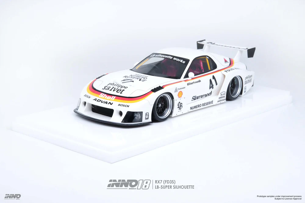 Inno - Inno 1/18 Mazda RX7 (FD3S) LB-SUPER SILHOUETTE IN18-LBWKRX7-02 Inno - Inno 1/18 Mazda RX7 (FD3S) LB-SUPER SILHOUETTE IN18-LBWKRX7-02
