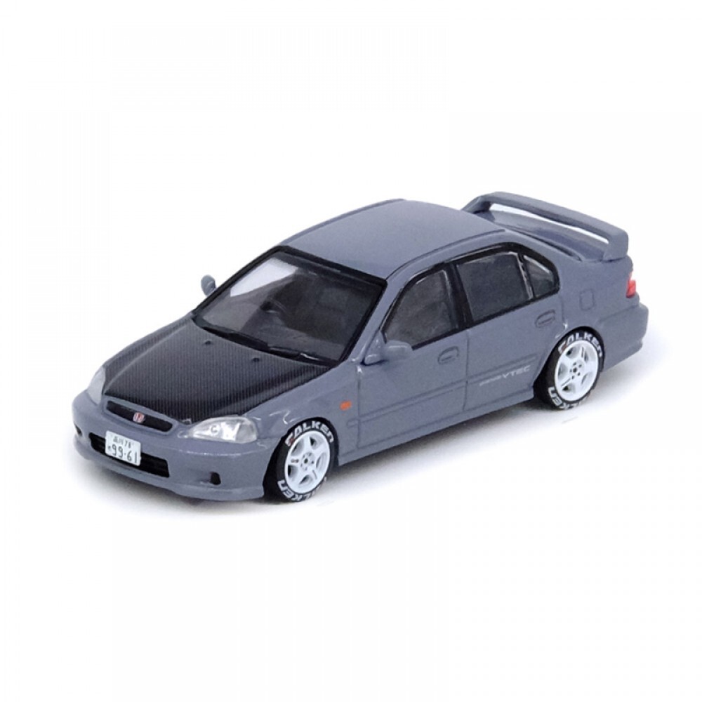 Inno 1/64 HONDA CIVIC FERIO Si (EK) Cement Grey IN64-EKS-CG - Thumbnail