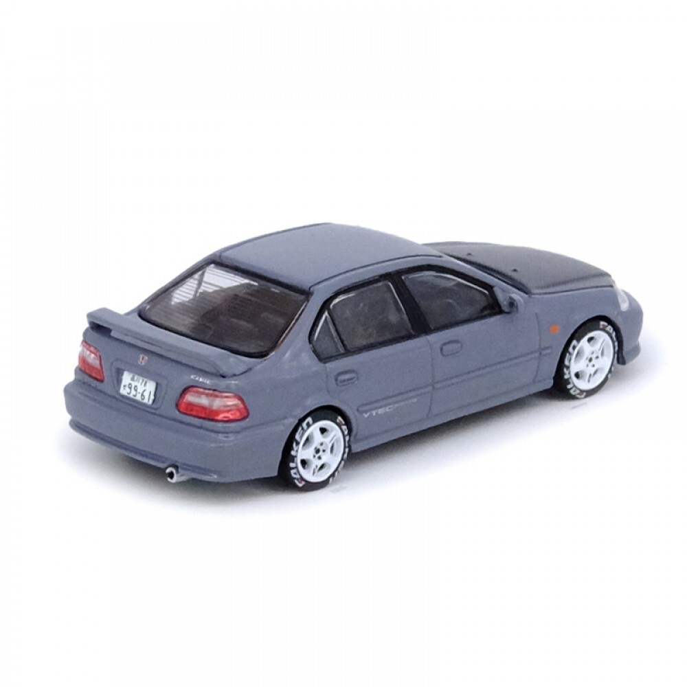 Inno 1/64 HONDA CIVIC FERIO Si (EK) Cement Grey IN64-EKS-CG - Thumbnail