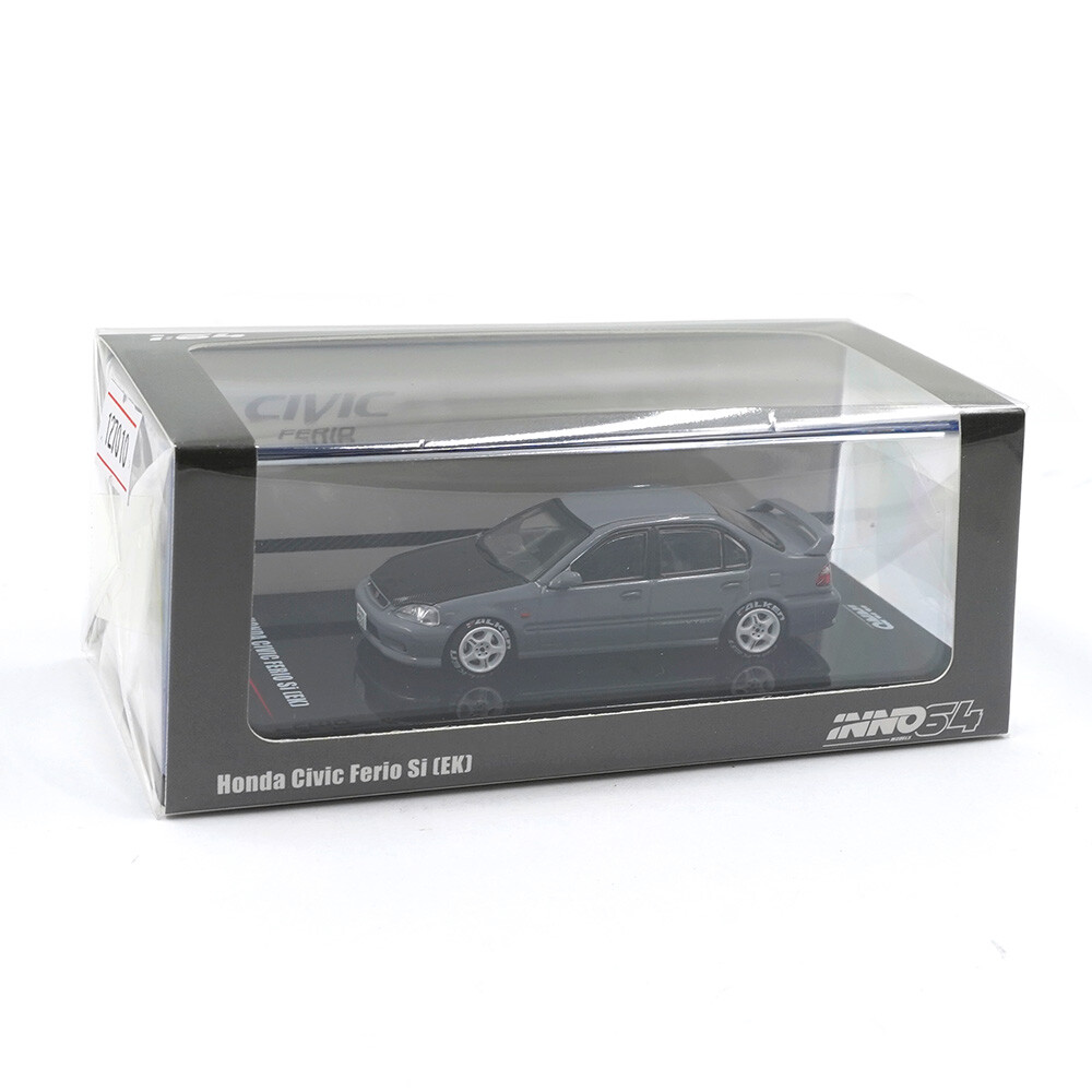 Inno 1/64 HONDA CIVIC FERIO Si (EK) Cement Grey IN64-EKS-CG - Thumbnail