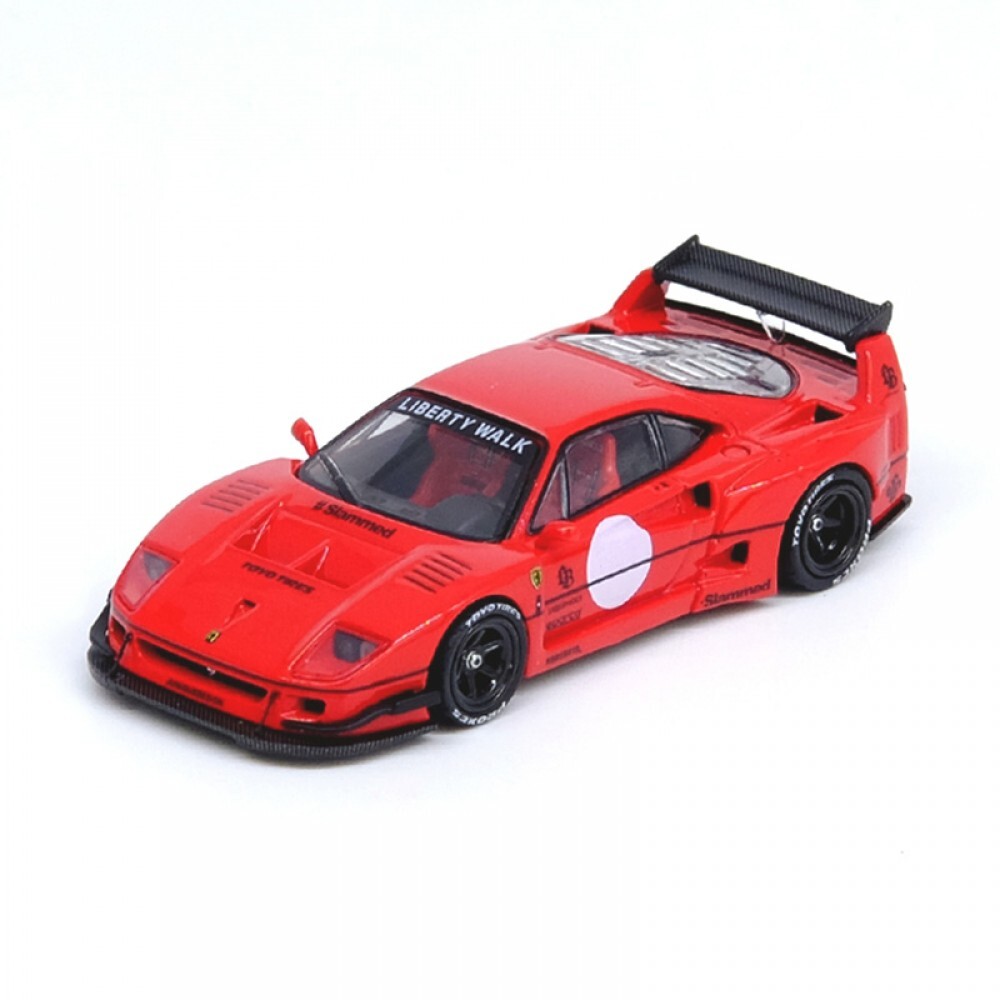 Inno 1/64 LBWK F40 Red IN64-F40LBWK-RED - Thumbnail