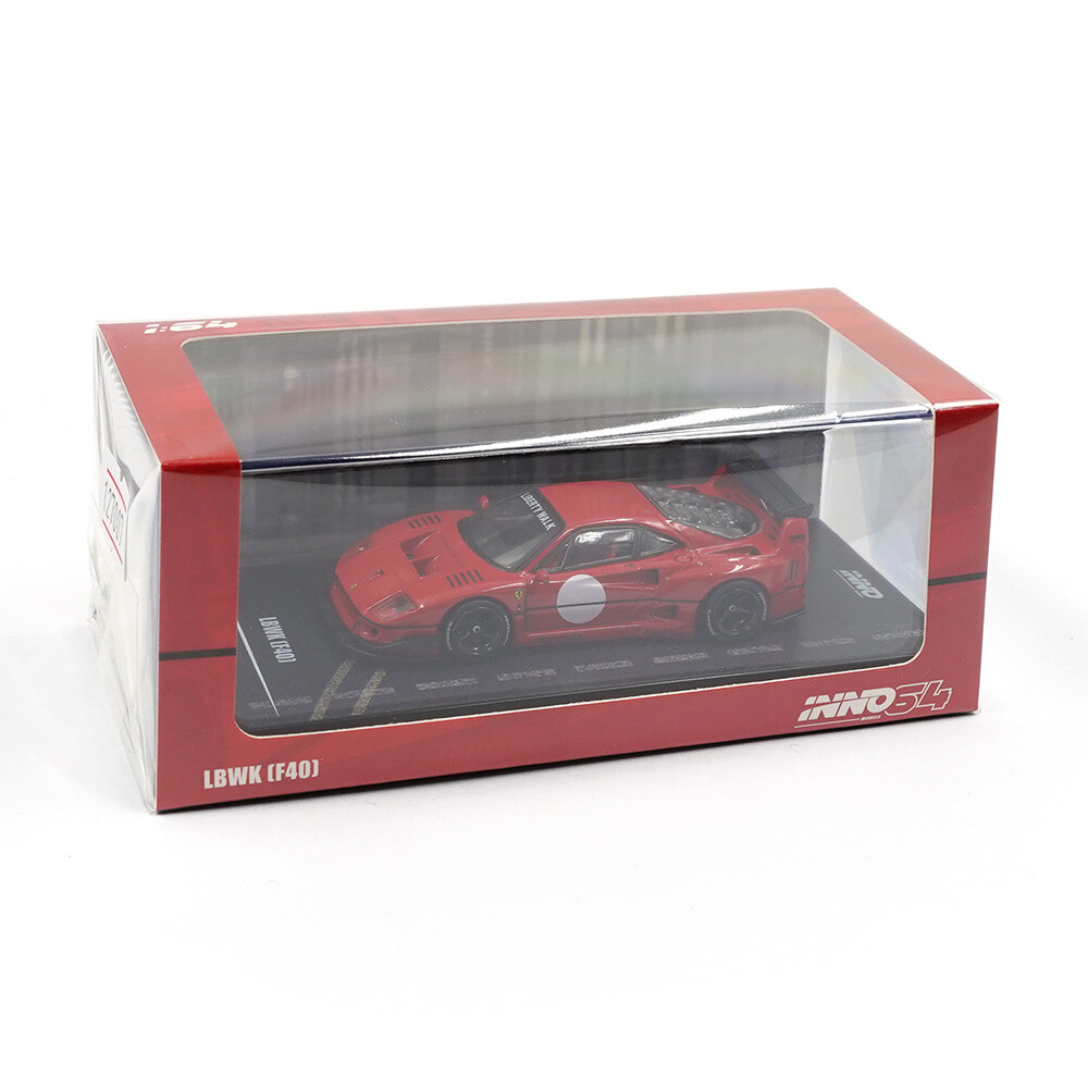 Inno 1/64 LBWK F40 Red IN64-F40LBWK-RED - Thumbnail