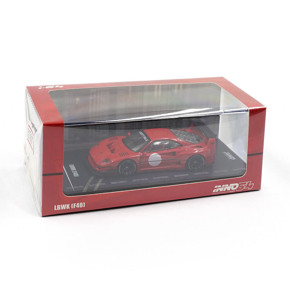 Inno 1/64 LBWK F40 Red IN64-F40LBWK-RED