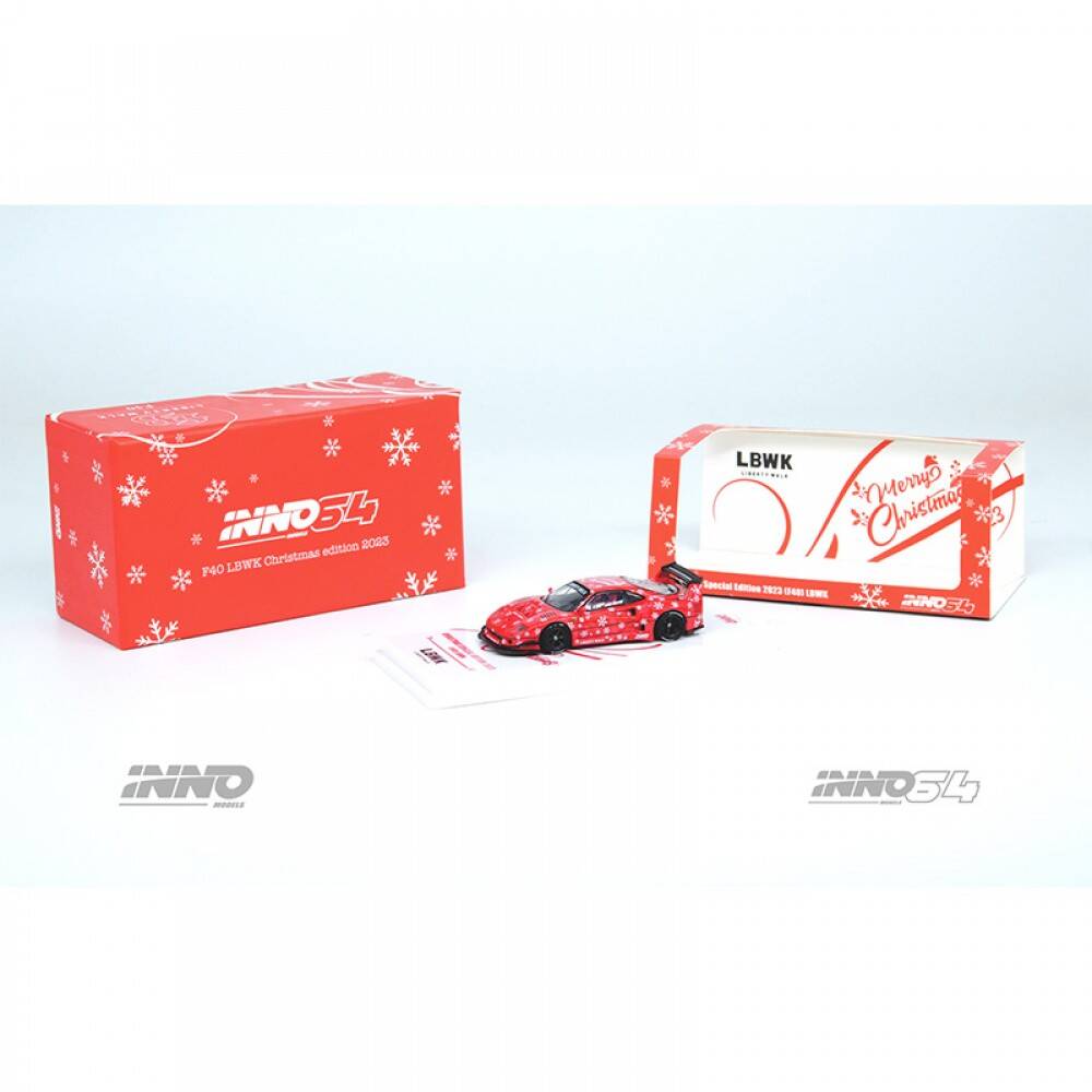 Inno 1/64 LBWK F40 X'MAS 2023 Special Edition IN64-F40LBWK-XMAS23