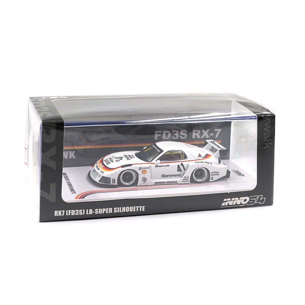 Inno 1/64 MAZDA RX7 (FD3S) LB-SUPER SILHOUETTE IN64-LBWK-RX7-02 - Thumbnail