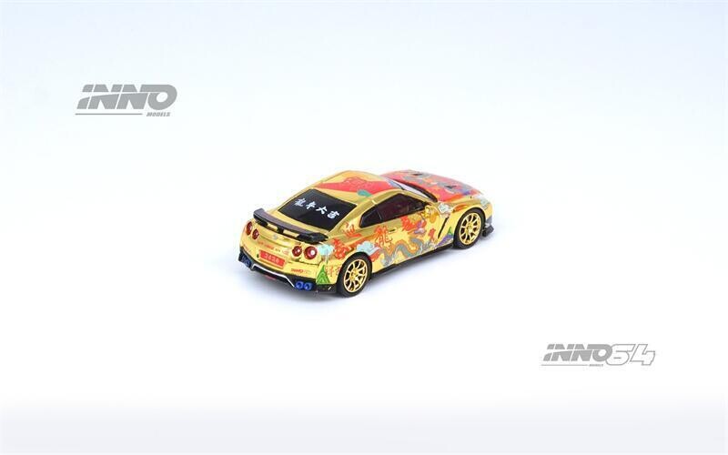 Inno 1/64 NISSAN GT-R (R35) Year Of The Dragon Special Edition (Chinese New Year 2024 Special Edition) IN64-R35-CNY24 - Thumbnail