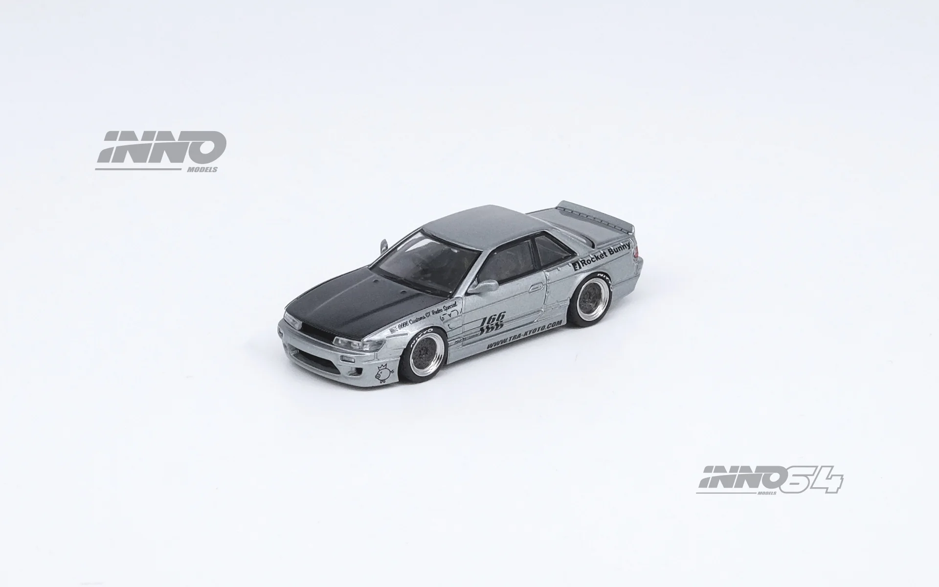 Inno 1/64 NISSAN SILVIA (S13) V1 PANDEM ROCKET BUNNY Silver IN64-S13V1-SIL - Thumbnail