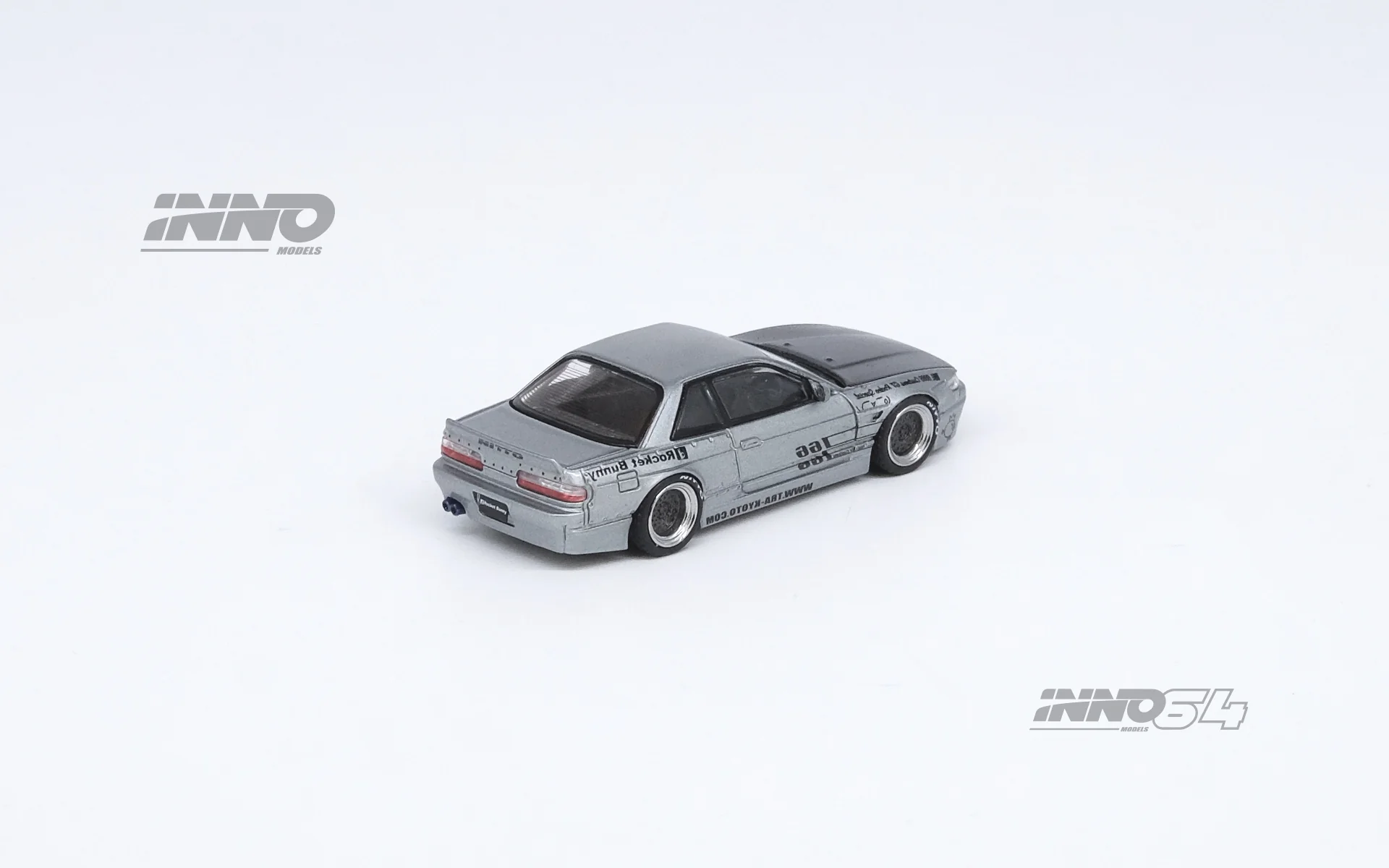 Inno 1/64 NISSAN SILVIA (S13) V1 PANDEM ROCKET BUNNY Silver IN64-S13V1-SIL - Thumbnail