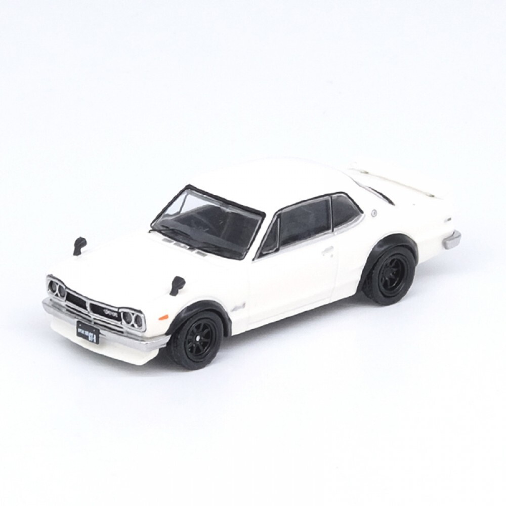 Inno 1/64 NISSAN SKYLINE 2000 GT-R (KPGC10) White IN64-KPGC10-WHI - Thumbnail