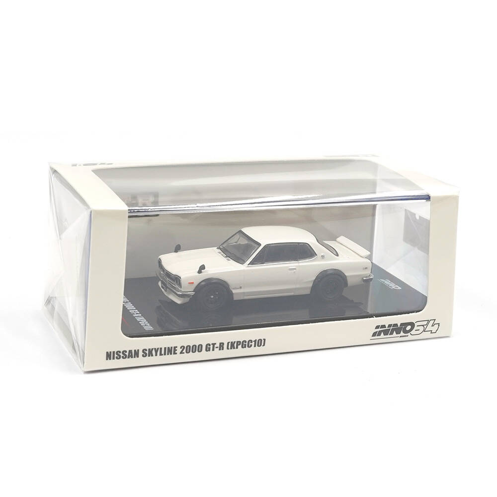 Inno 1/64 NISSAN SKYLINE 2000 GT-R (KPGC10) White IN64-KPGC10-WHI