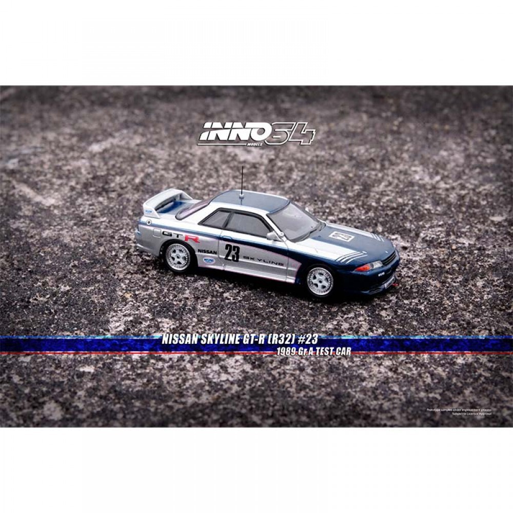 Inno 1/64 NISSAN SKYLINE GT-R (R32) Gr.A Test Car 1989 - Thumbnail