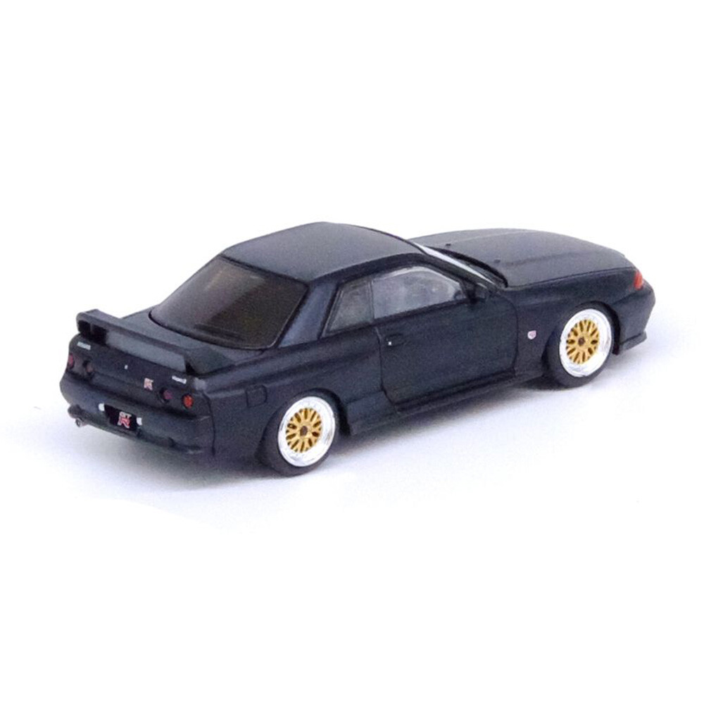 Inno 1/64 NISSAN SKYLINE GT-R (R32) Matt Black The Diecast Company Special Edition IN64-R32-MB - Thumbnail