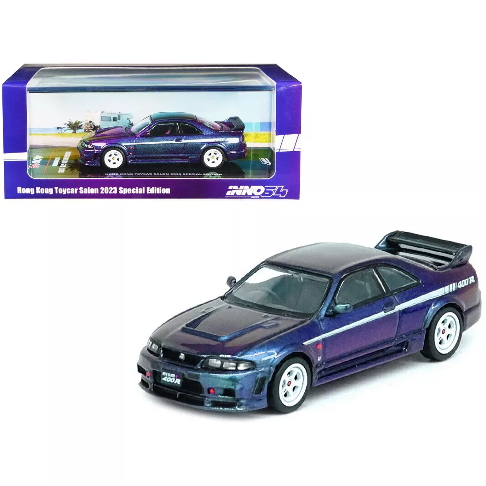 Inno 1/64 NISSAN SKYLINE GT-R (R33) NISMO 400R Midnight Purple II Hong Kong Toycar Salon 2023 Special Edtion - Thumbnail