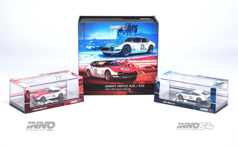 Inno 1/64 TOYOTA 2000GT #23 & #33 SCCA 1968 Box Set Collection - Thumbnail