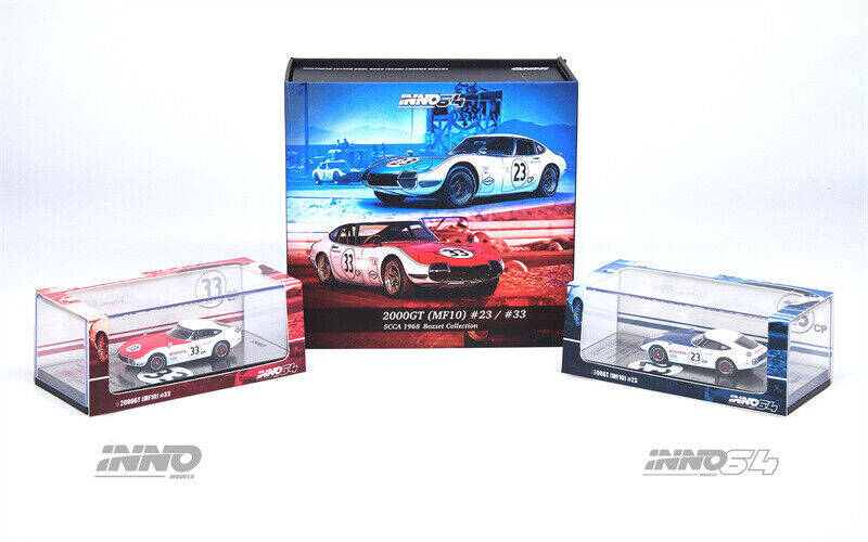 Inno 1/64 TOYOTA 2000GT #23 & #33 SCCA 1968 Box Set Collection