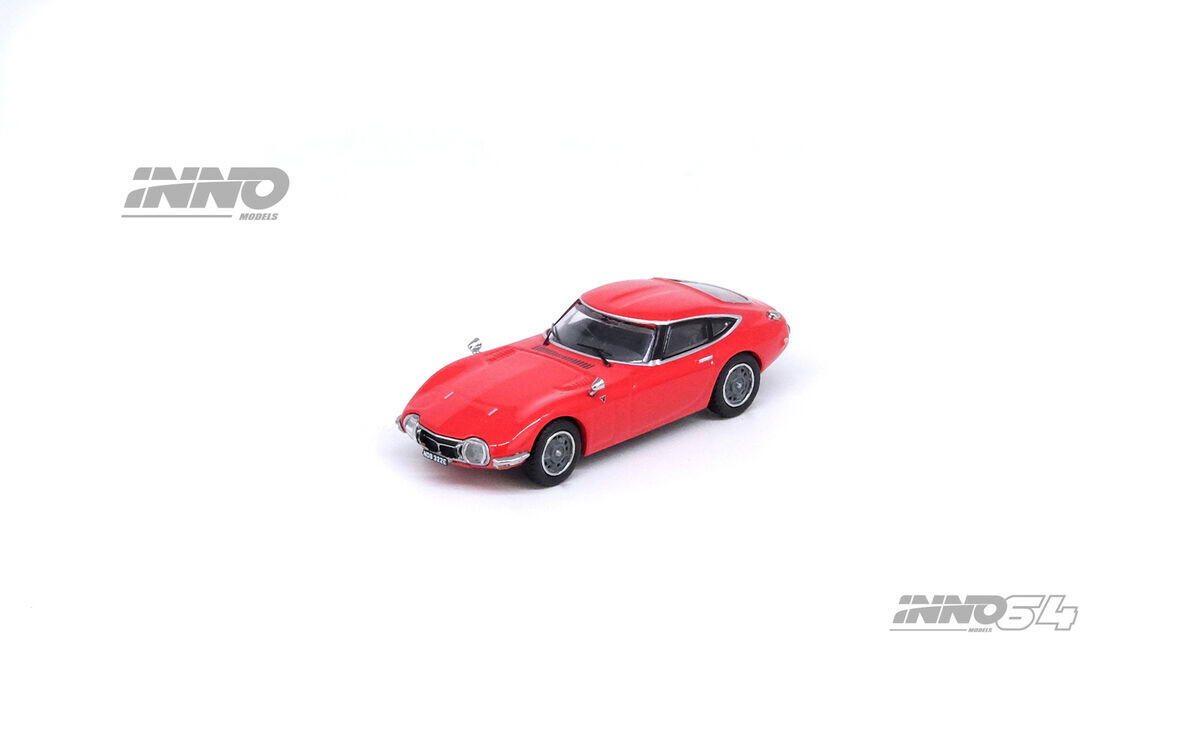 Inno 1/64 TOYOTA 2000GT (MF10) Solar Red - Thumbnail