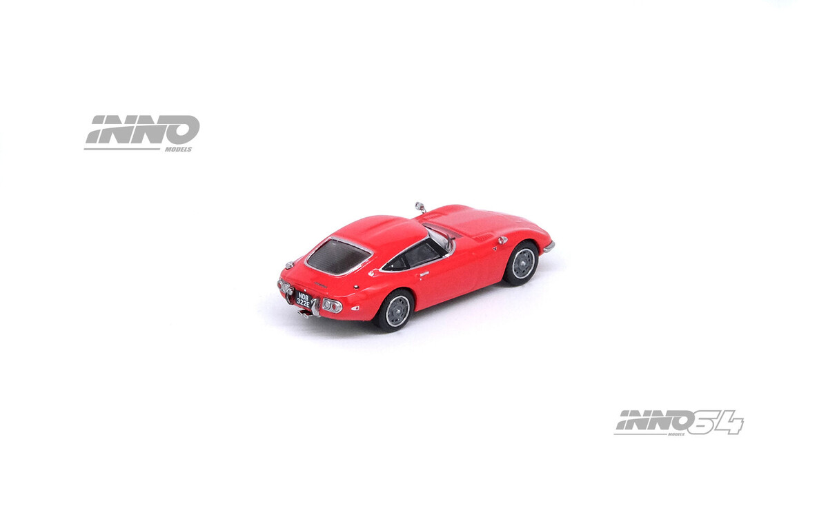 Inno 1/64 TOYOTA 2000GT (MF10) Solar Red - Thumbnail