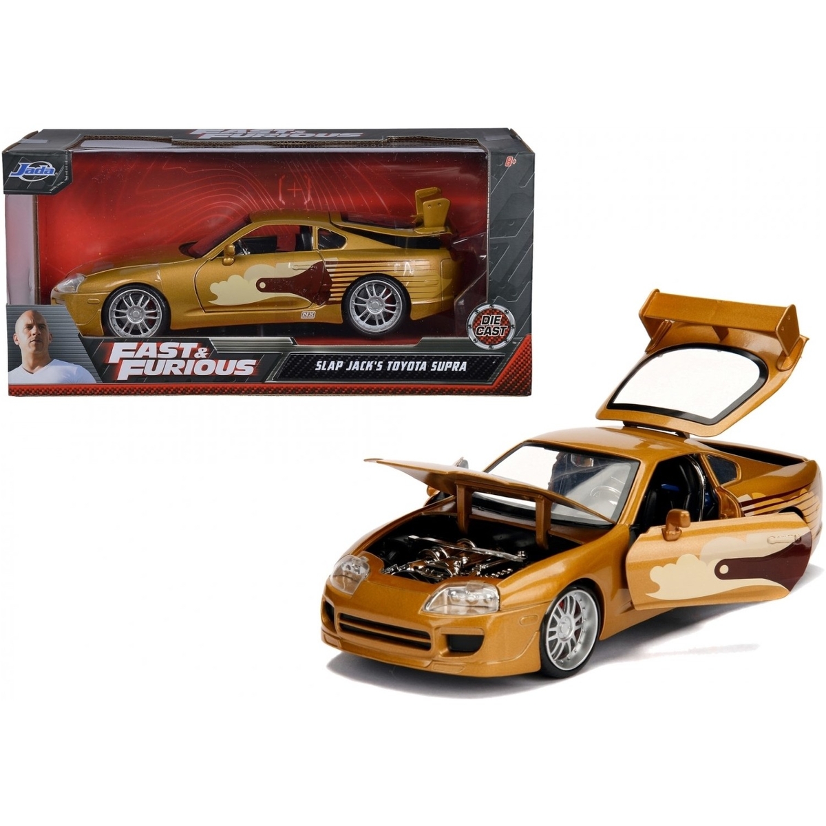 Jada 1:24 Fast & Furious 1995 Toyota Supra Bronze - Thumbnail