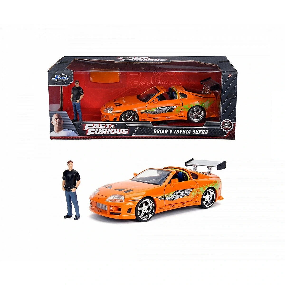 Jada - Jada 1/24 Fast & Furious 1995 Toyota Supra (Brian O'Conner) Jada - Jada 1/24 Fast & Furious 1995 Toyota Supra (Brian O'Conner)