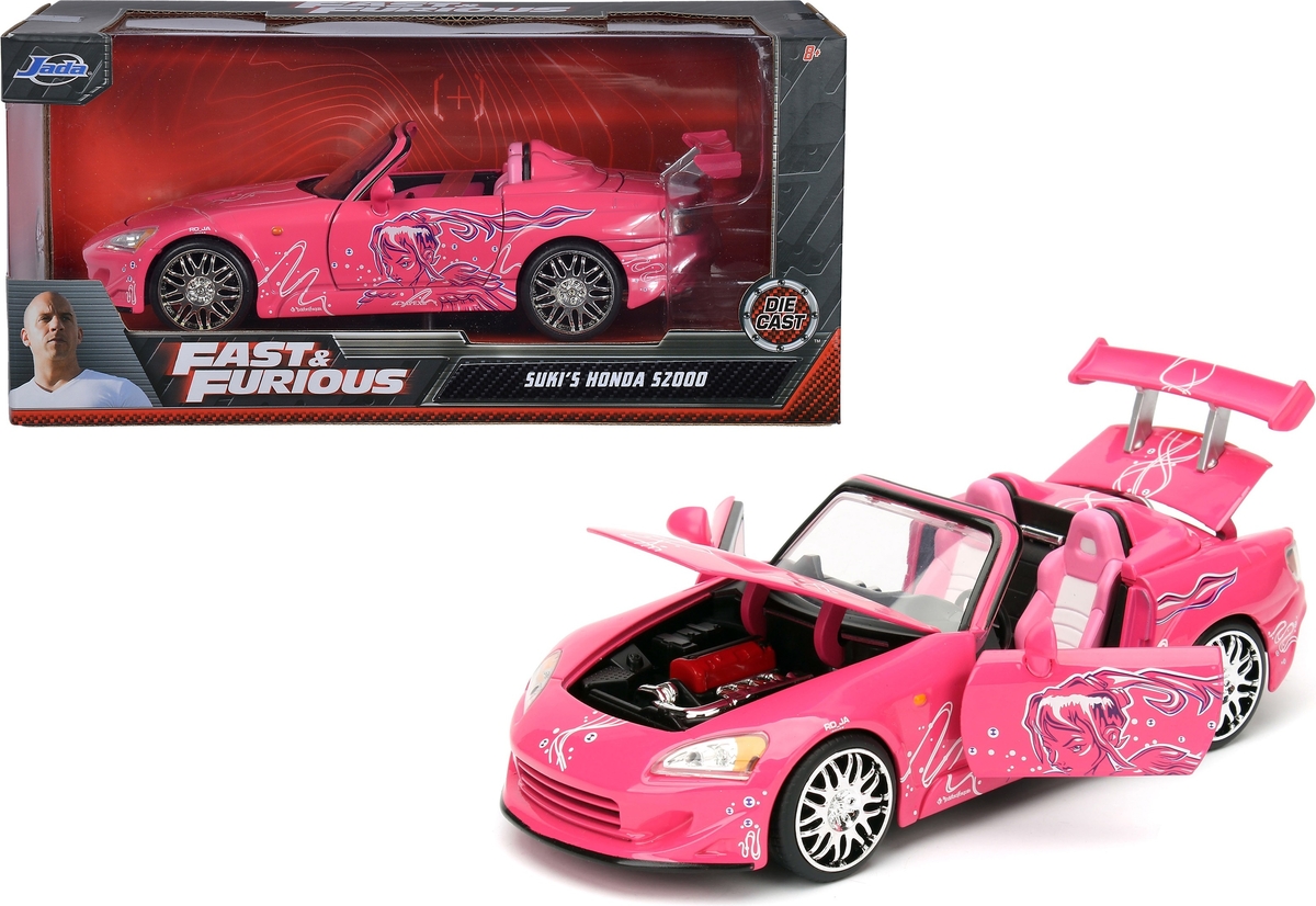 Jada 1:24 Fast&Furious Honda S2000 Convert Pink - Thumbnail