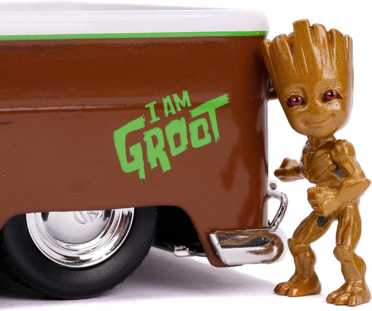 Jada 1:24 Marvel Groot 1963 Bus Pickup - Thumbnail