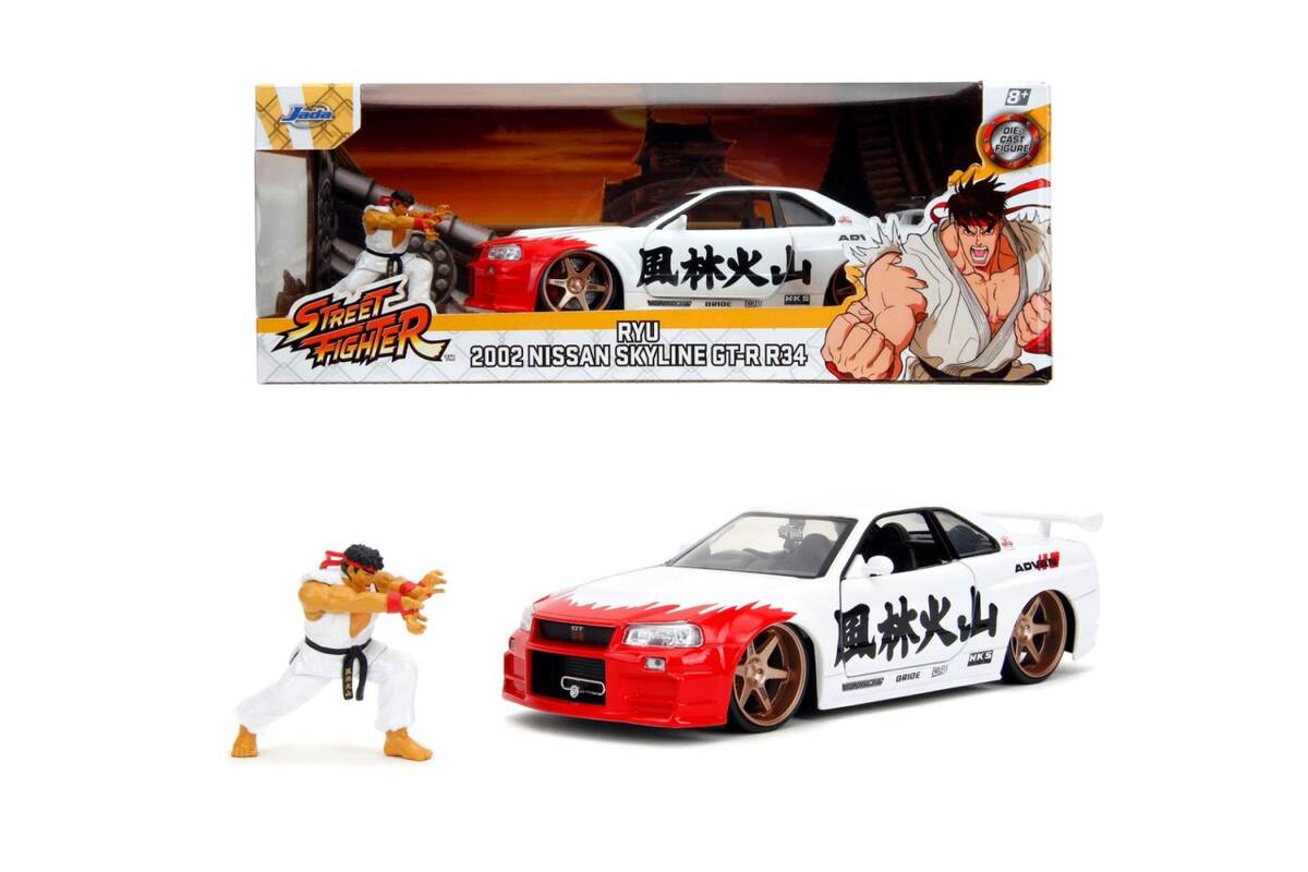 Jada 1/24 Street Fighter Nissan Skyline GTR 253255071