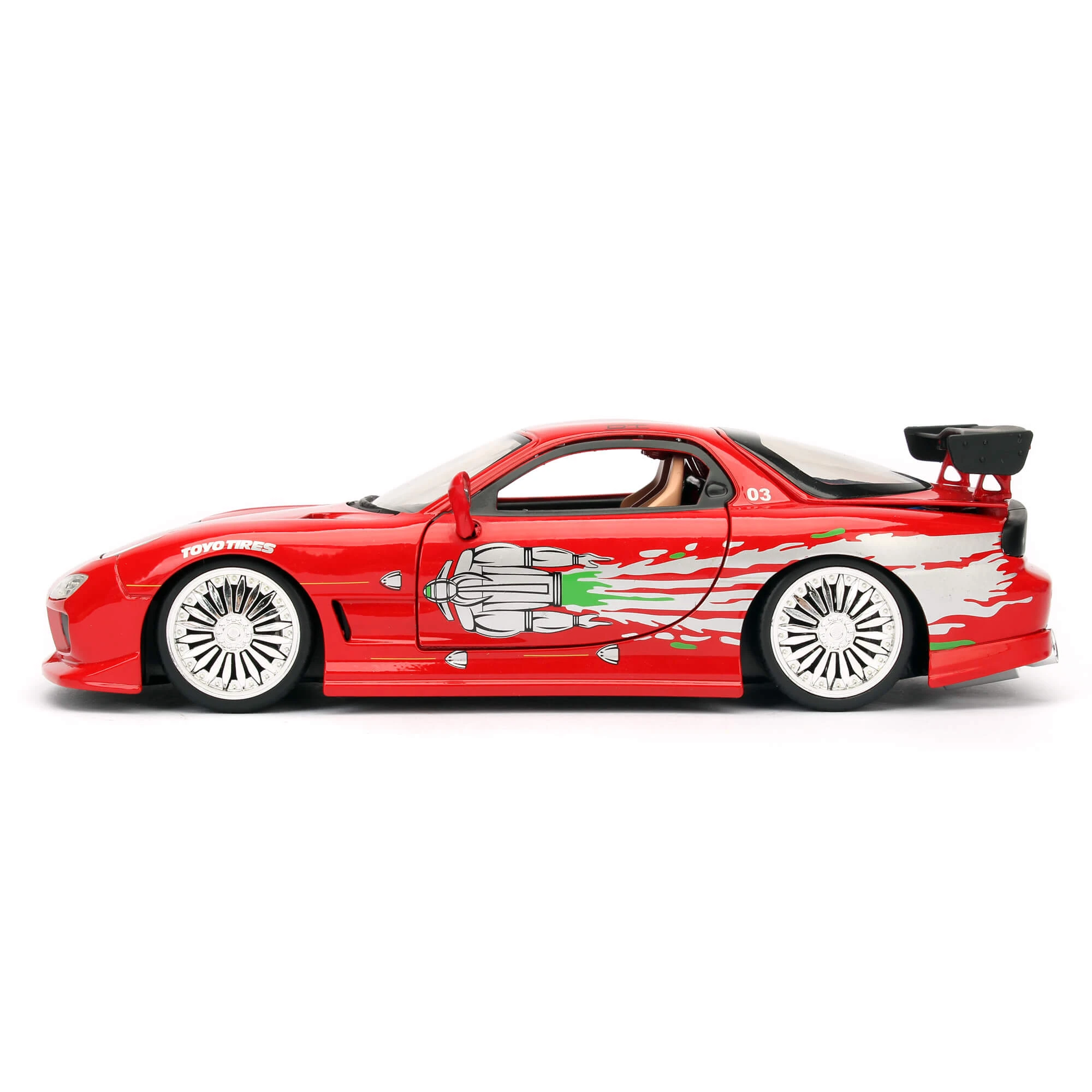 Jada 1:32 Fast & Furious Dom's Mazda Rx-7 - Thumbnail