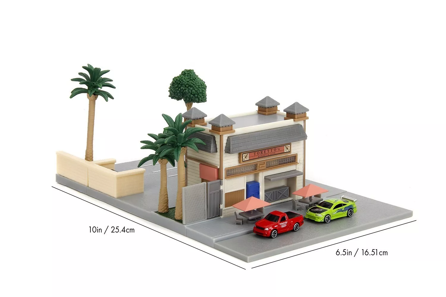 Jada Fast & Furious Nano Scene Diorama Dom Torreto's Market & Cafe 34914 - Thumbnail
