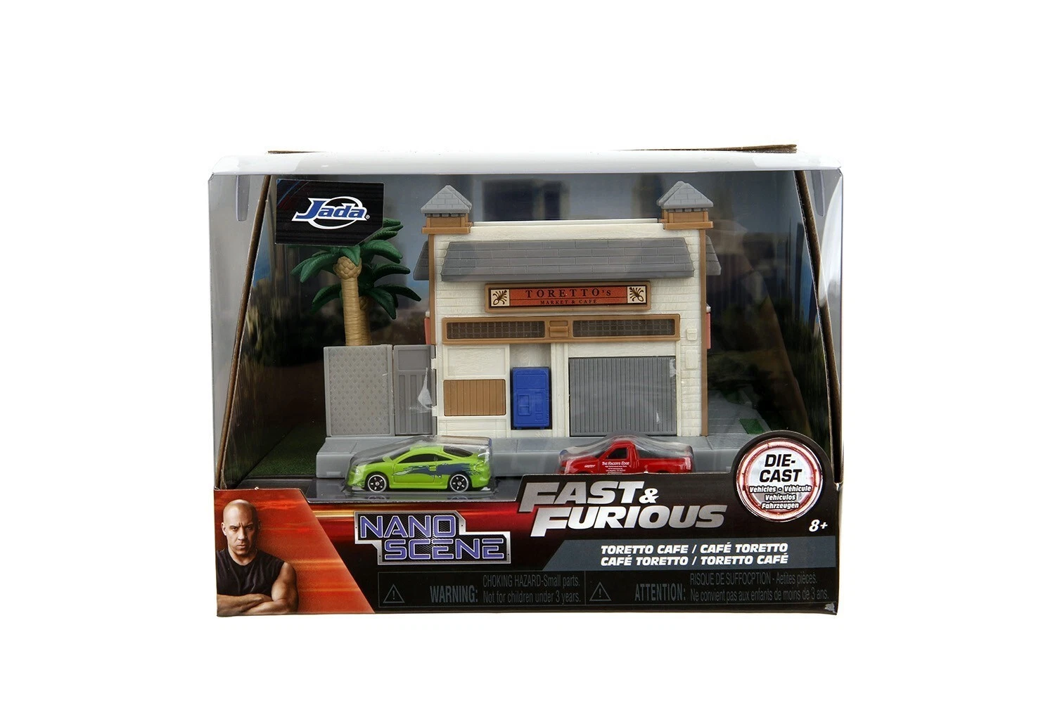 Jada Fast & Furious Nano Scene Diorama Dom Torreto's Market & Cafe 34914 - Thumbnail