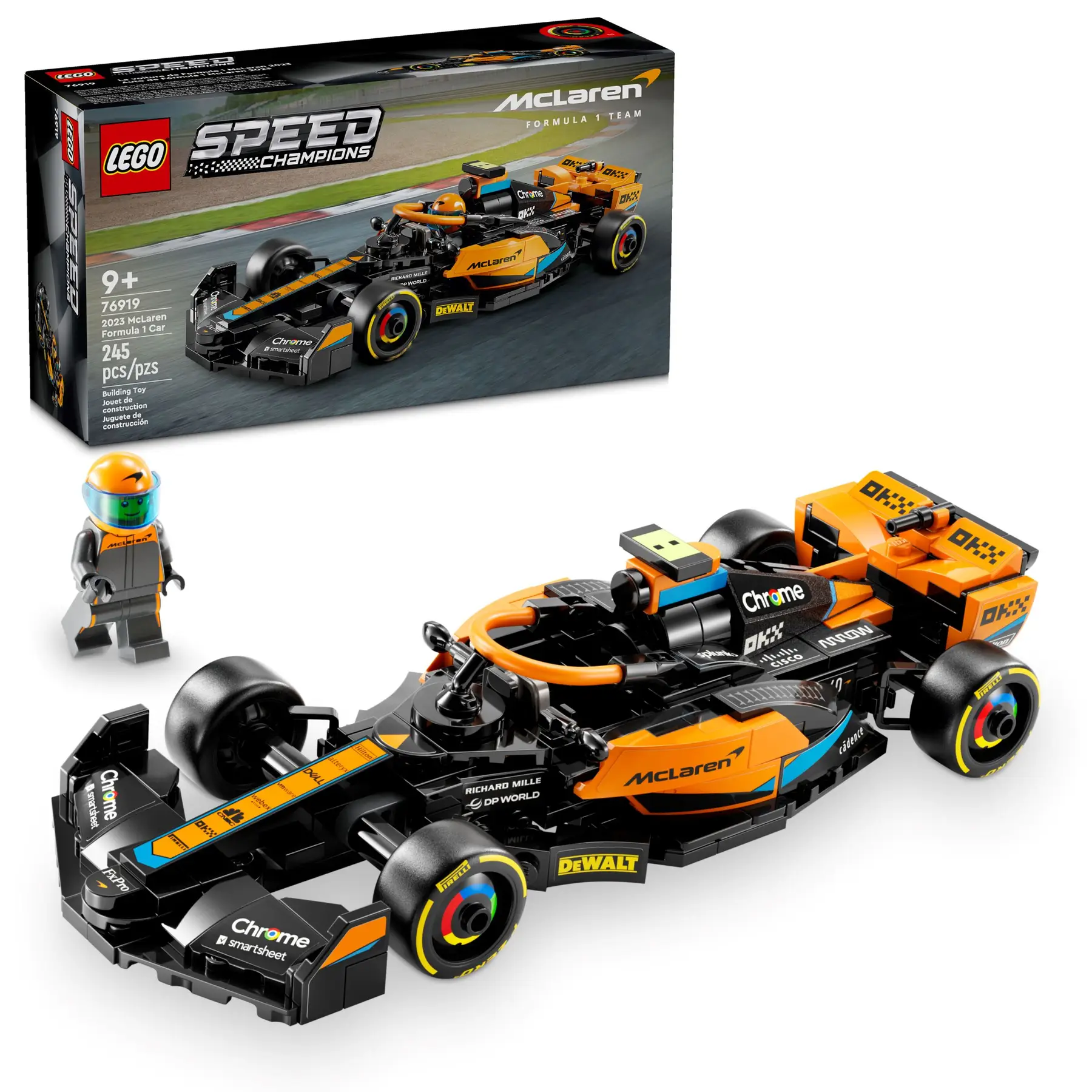 LEGO Speed Champions 2023 McLaren Formula 1 Yarış Arabası 76919 - Thumbnail
