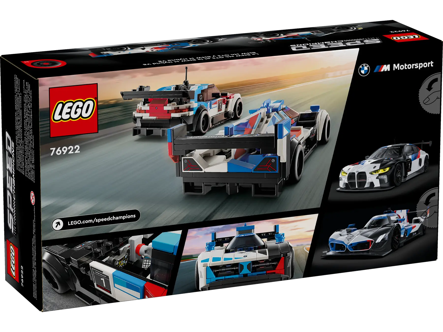 LEGO Speed Champions BMW M4 GT3 ve BMW M Hybrid V8 Yarış Arabaları 76922 - Thumbnail