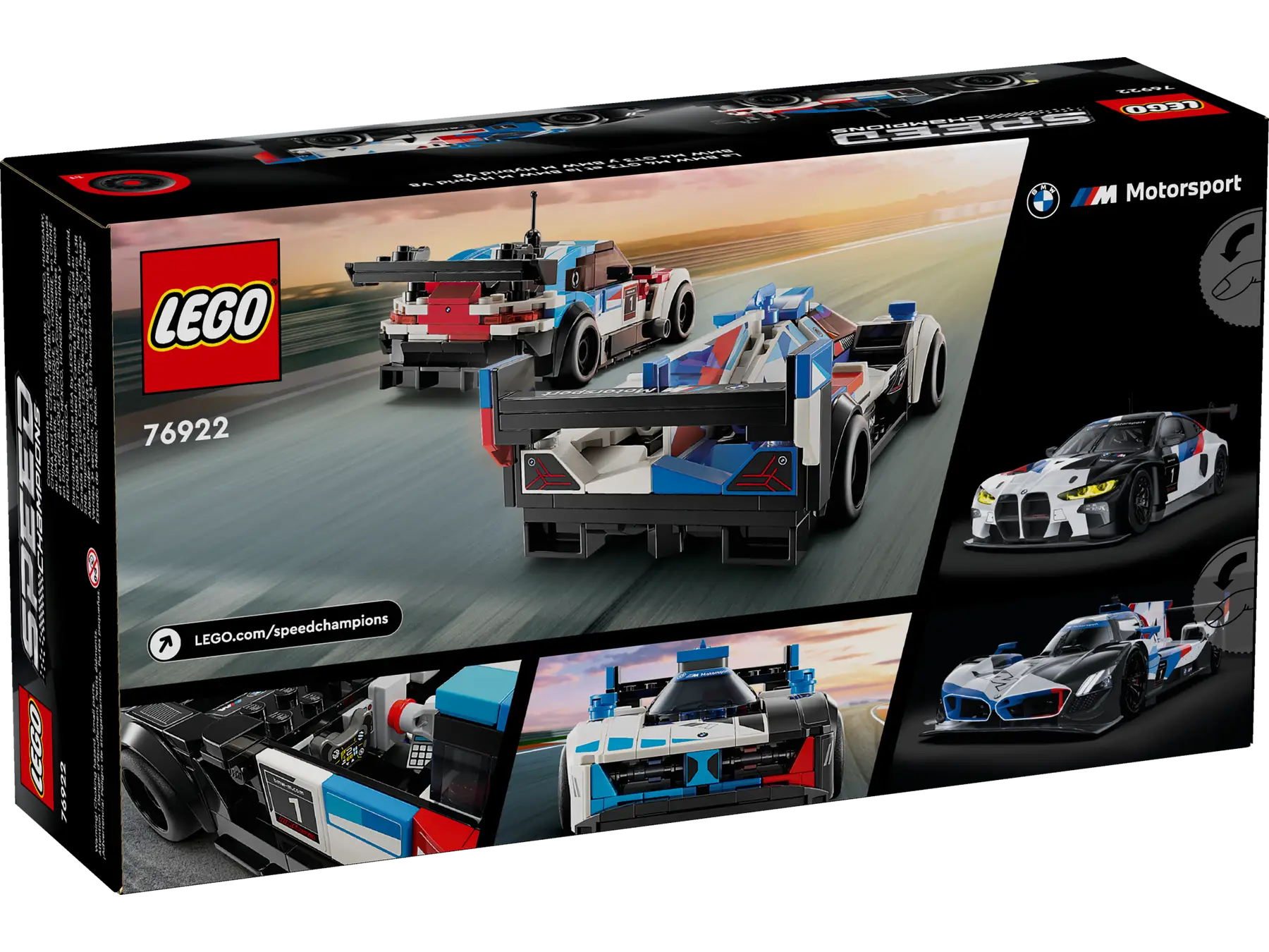 LEGO Speed Champions BMW M4 GT3 ve BMW M Hybrid V8 Yarış Arabaları 76922