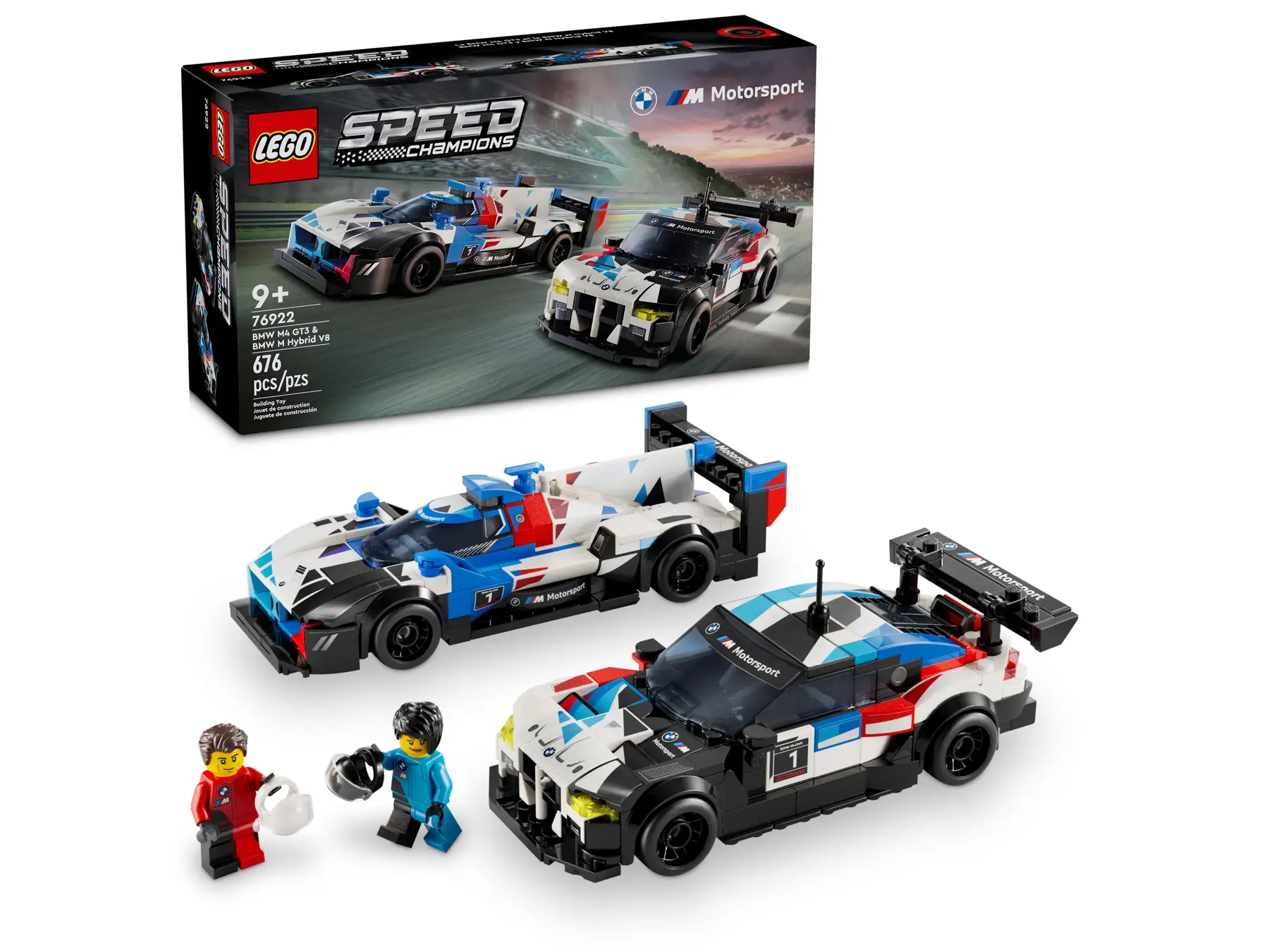 LEGO Speed Champions BMW M4 GT3 ve BMW M Hybrid V8 Yarış Arabaları 76922 - Thumbnail