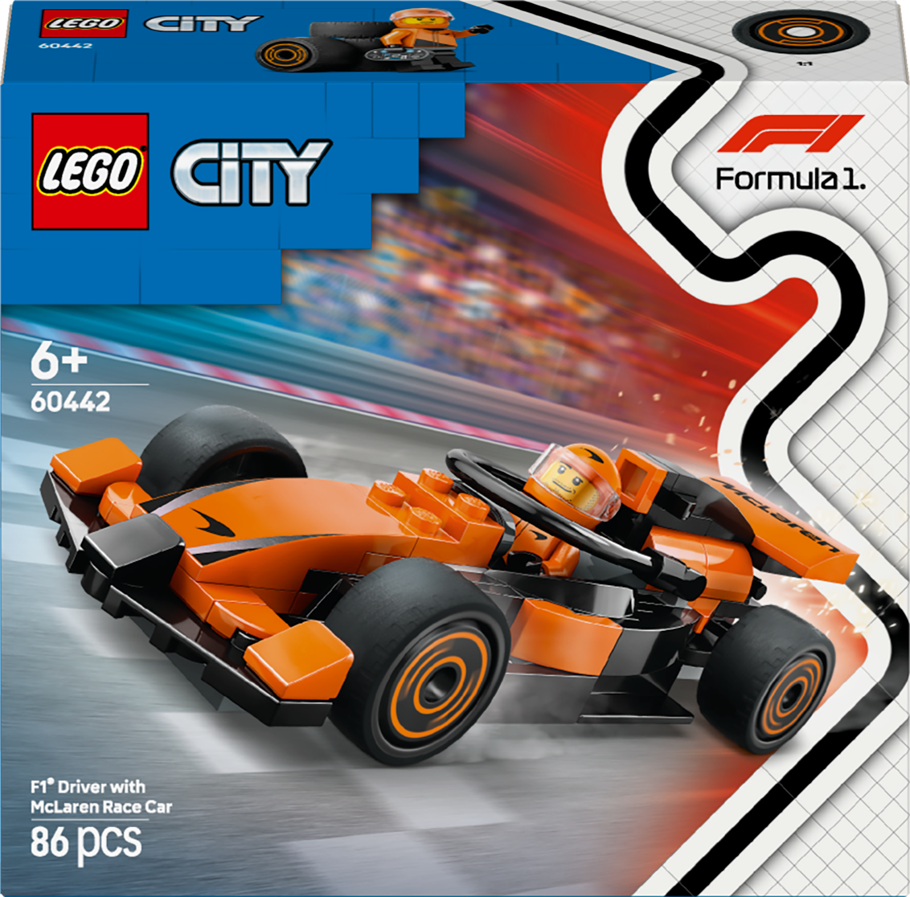 Lego City McLaren Yarış Arabalı F1 Sürücüsü 60442 - Thumbnail