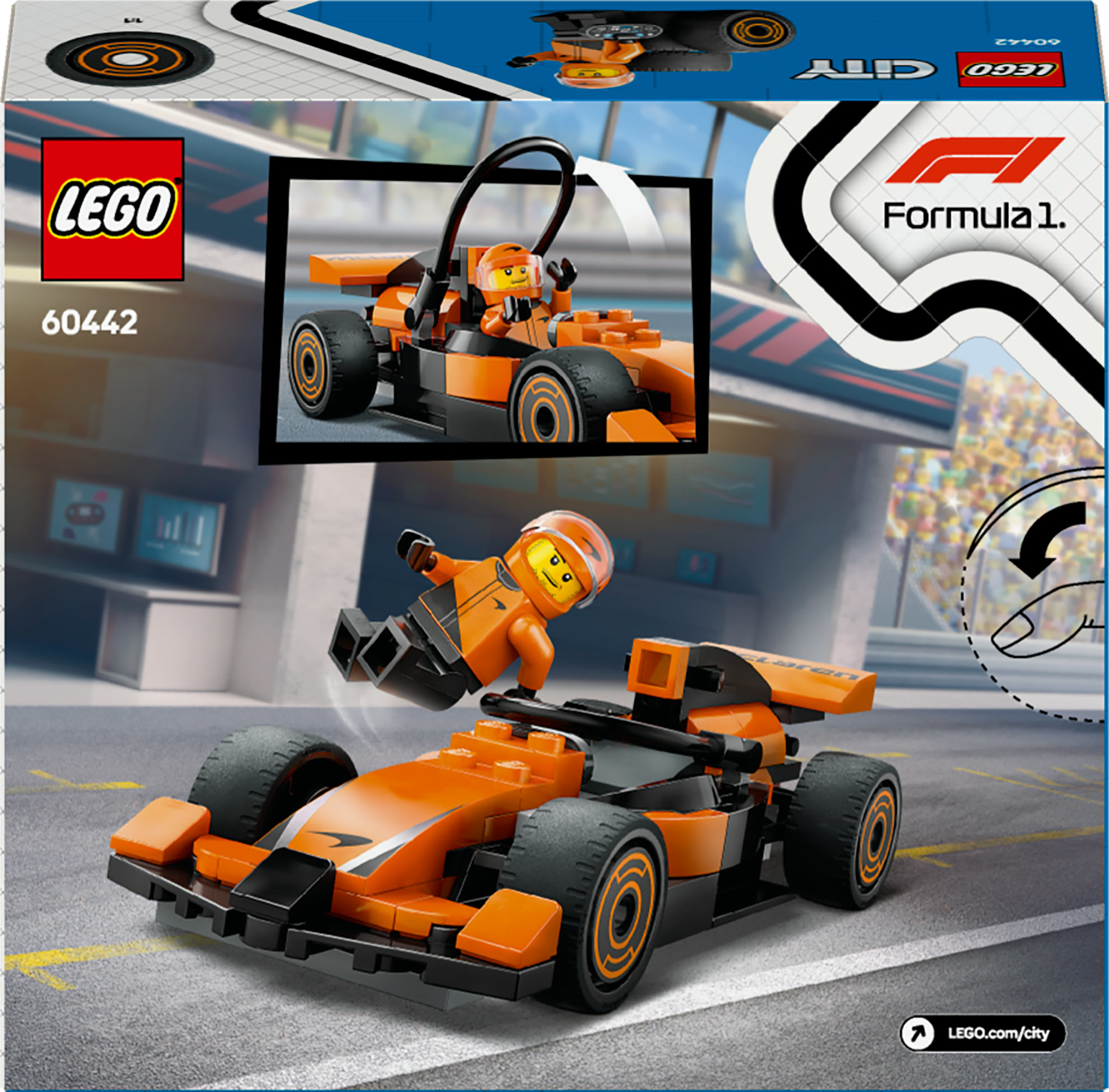 Lego City McLaren Yarış Arabalı F1 Sürücüsü 60442