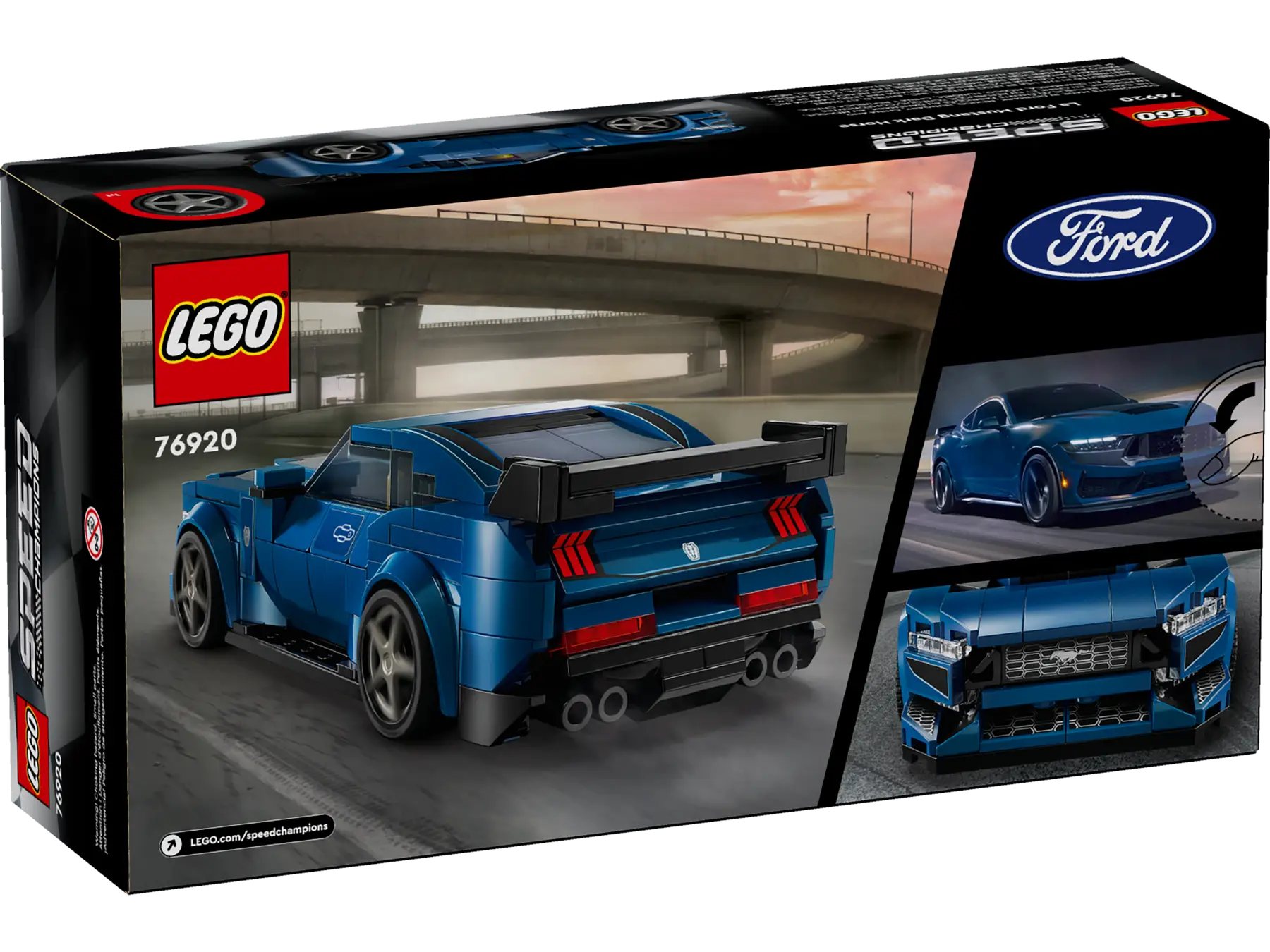 LEGO Speed Champions Ford Mustang Dark Horse Spor Araba 76920 - Thumbnail