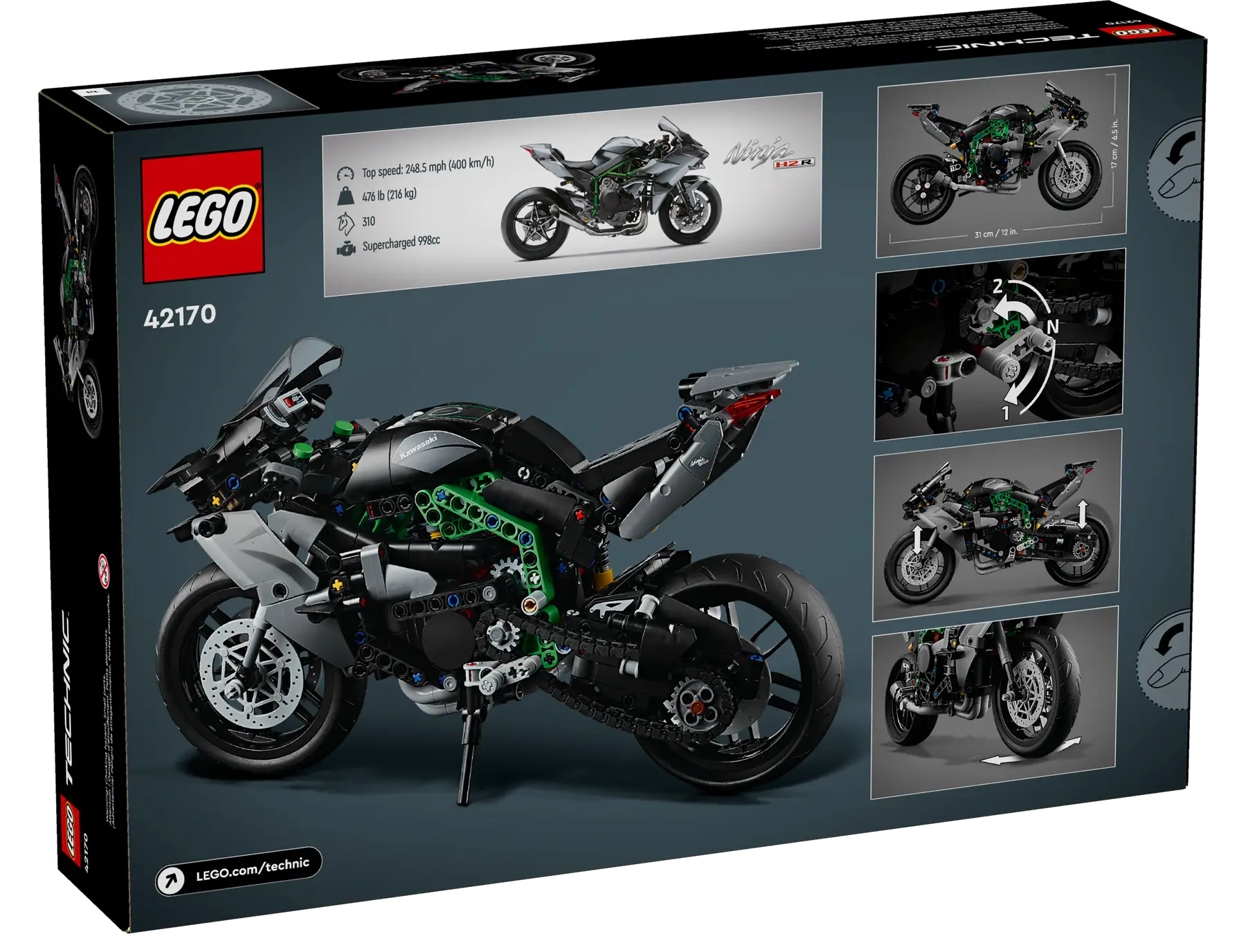 LEGO Technic Kawasaki Ninja H2R Motosiklet 42170