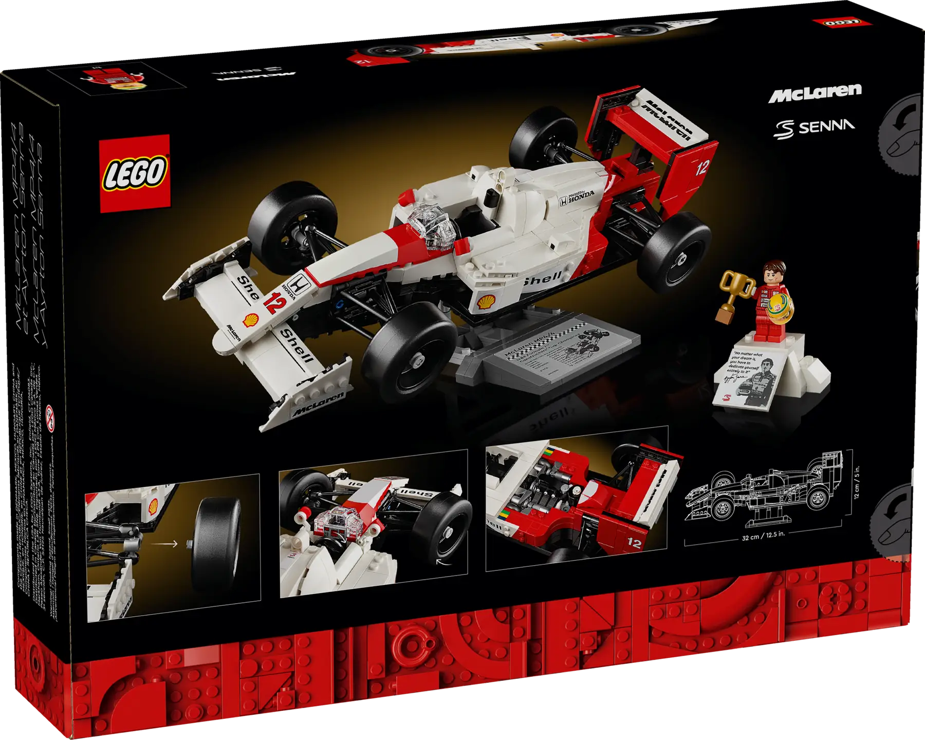 LEGO Icons McLaren MP4/4 ve Ayrton Senna 10330 - Thumbnail