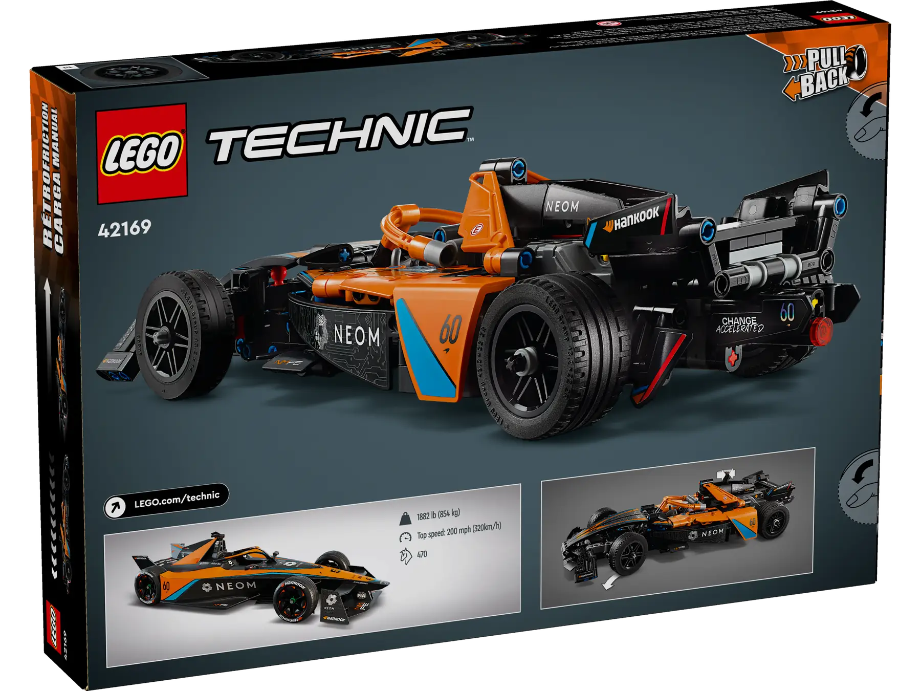 LEGO Technic NEOM McLaren Formula E Yarış Arabası 42169