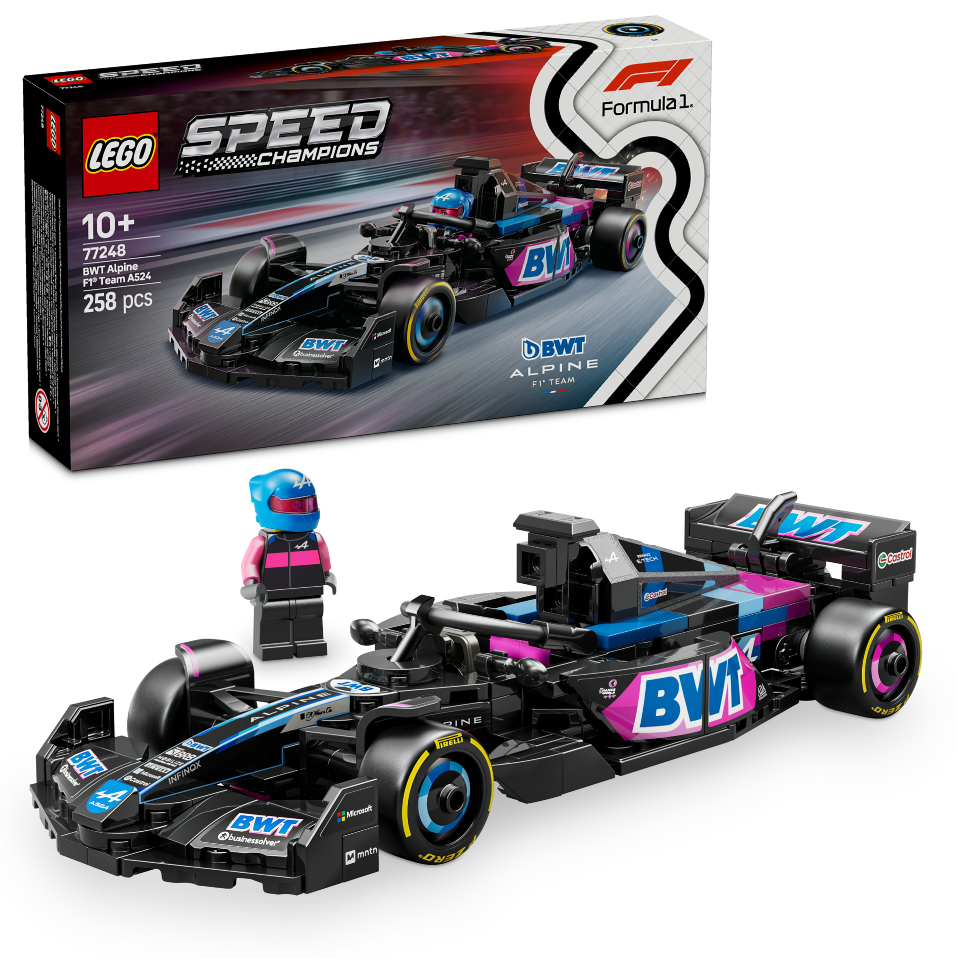 Lego Speed Champions BWT Alpine F1 Team A524 Yarış Arabası Oyuncak Araç 77248