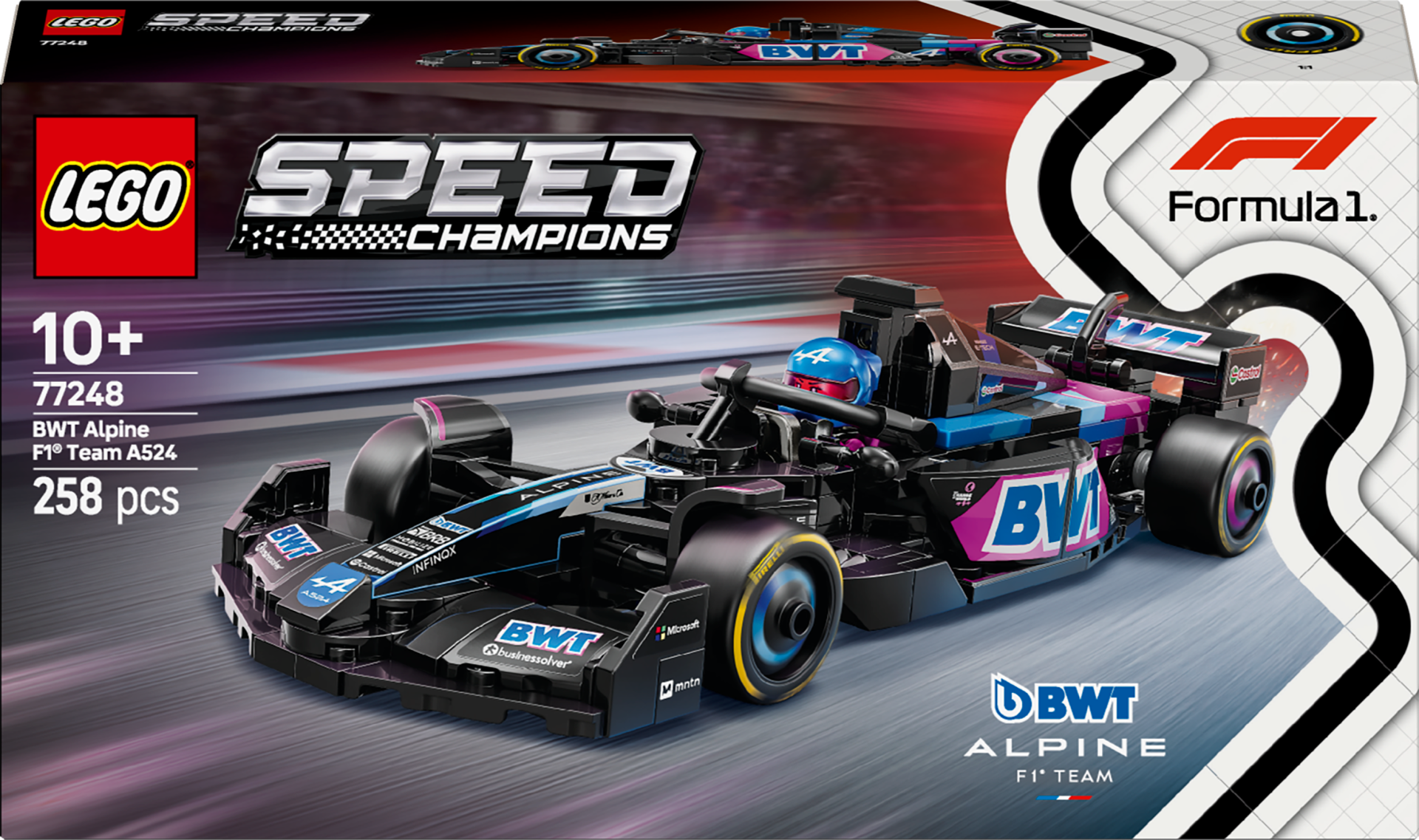 Lego Speed Champions BWT Alpine F1 Team A524 Yarış Arabası Oyuncak Araç 77248