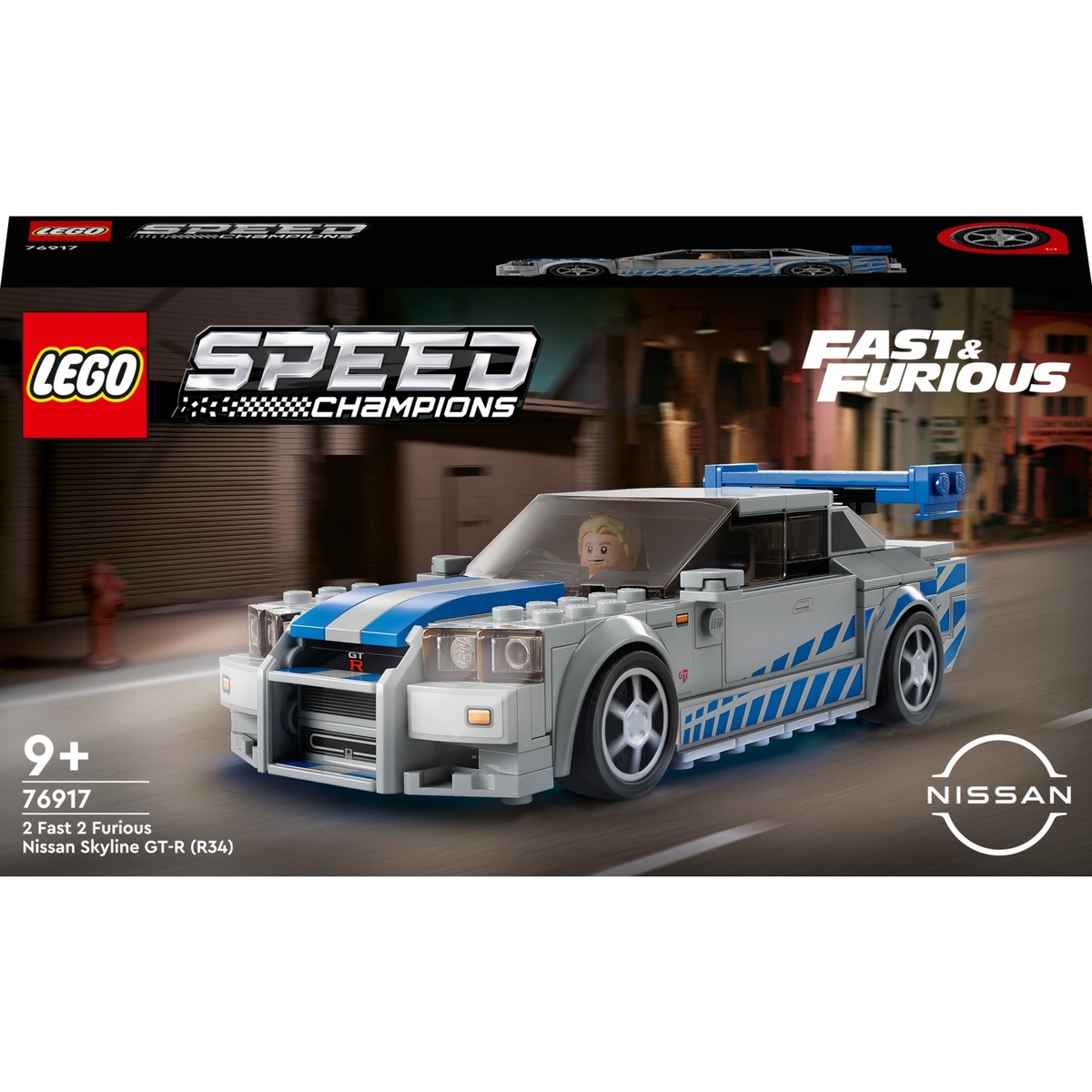 LEGO Speed Champions Fast and Furious Nissan Skyline GT-R(R34) - Thumbnail