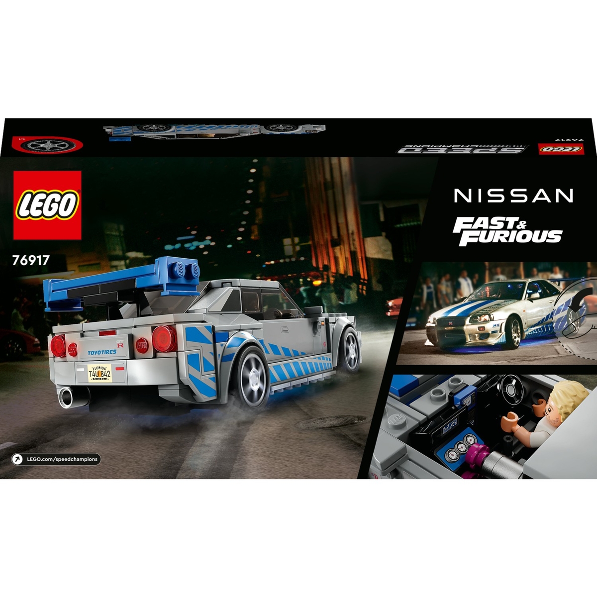 Lego Speed Champions Fast and Furious Nissan Skyline GT-R(R34) - Thumbnail