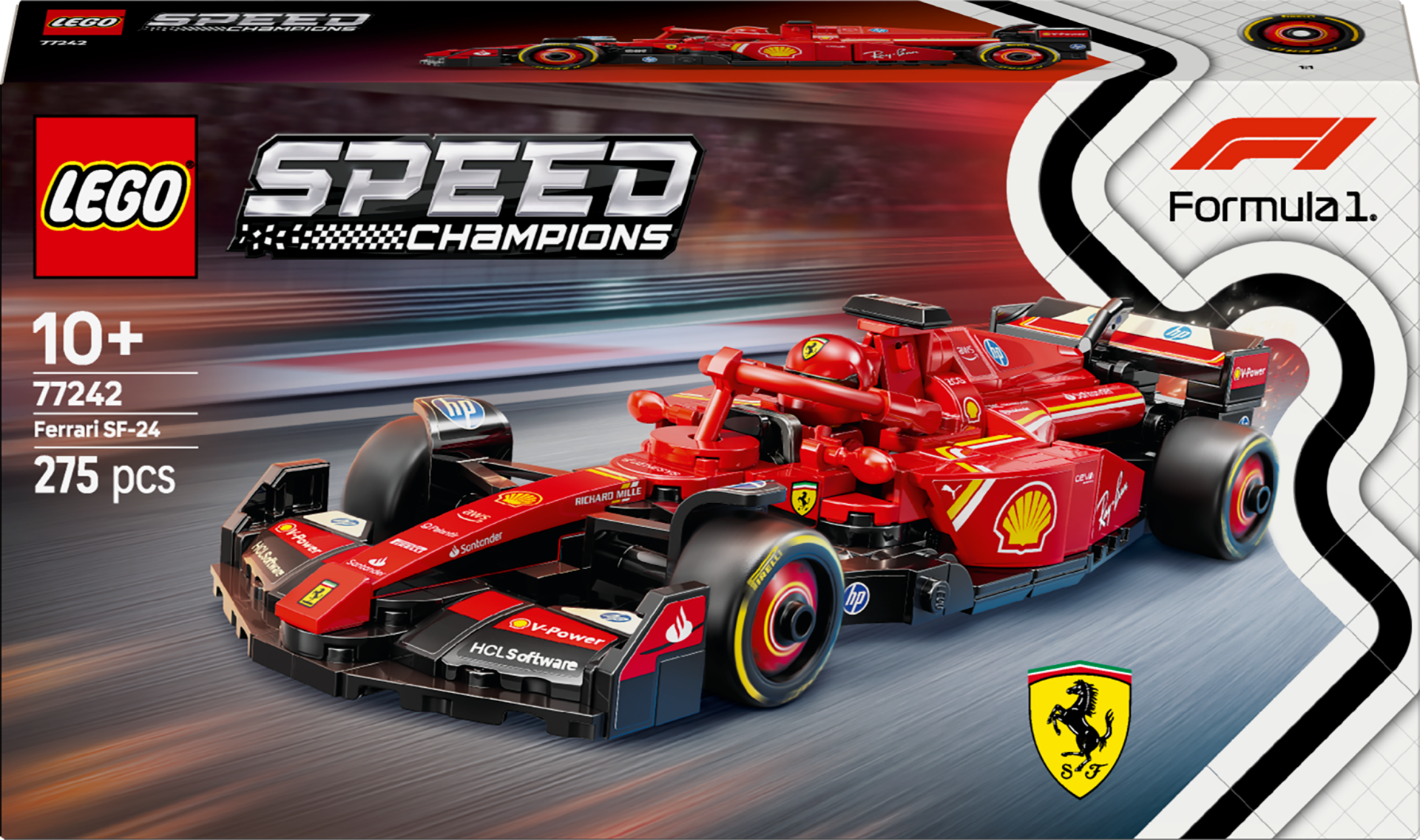 Lego Speed Champions Ferrari SF-24 F1 Yarış Arabası Sürücü Seti 77242 - Thumbnail