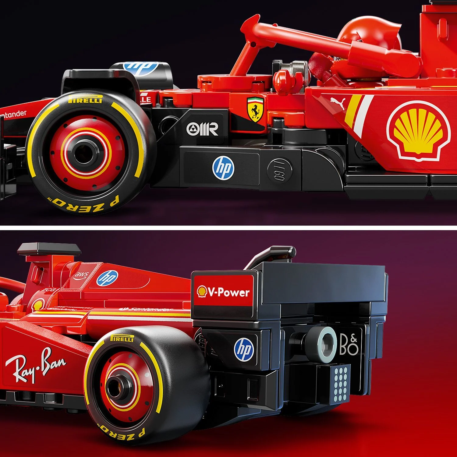 Lego Speed Champions Ferrari SF-24 F1 Yarış Arabası Sürücü Seti 77242