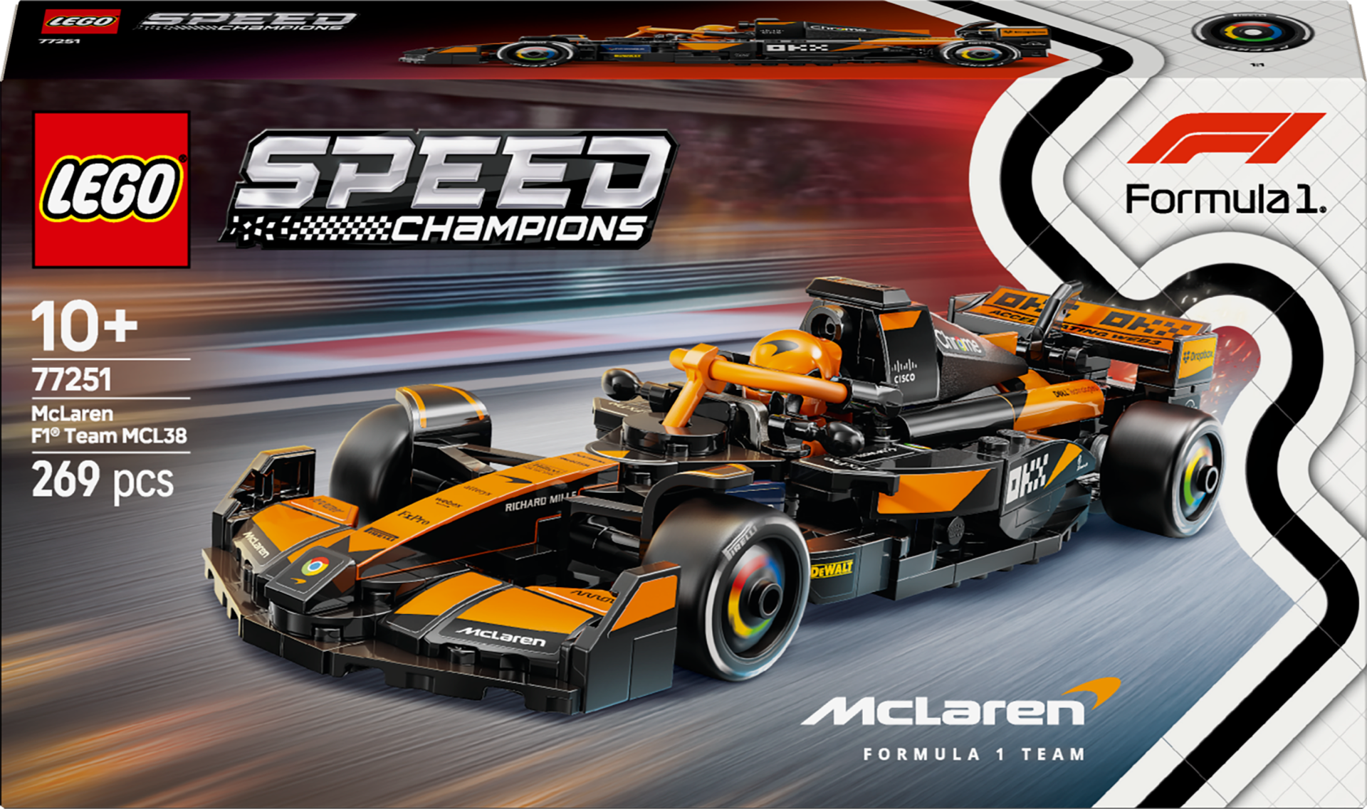 Lego Speed Champions McLaren F1 Team MCL38 Yarış Arabası Araç Seti 77251