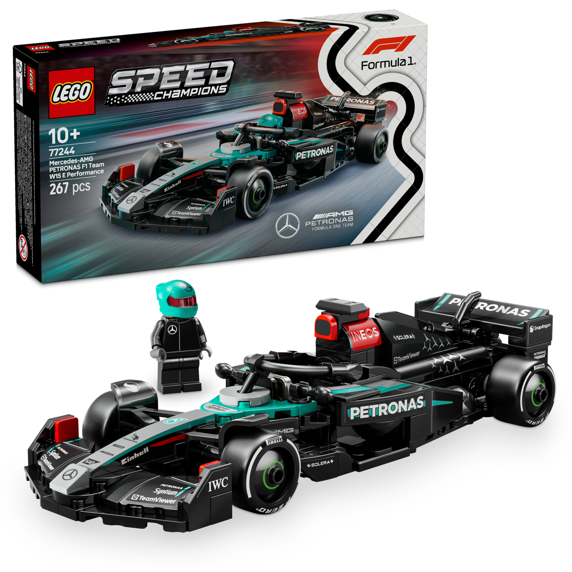 Lego Speed Champions Mercedes-AMG F1 W15 Yarış Arabası Oyuncak Araç 77244