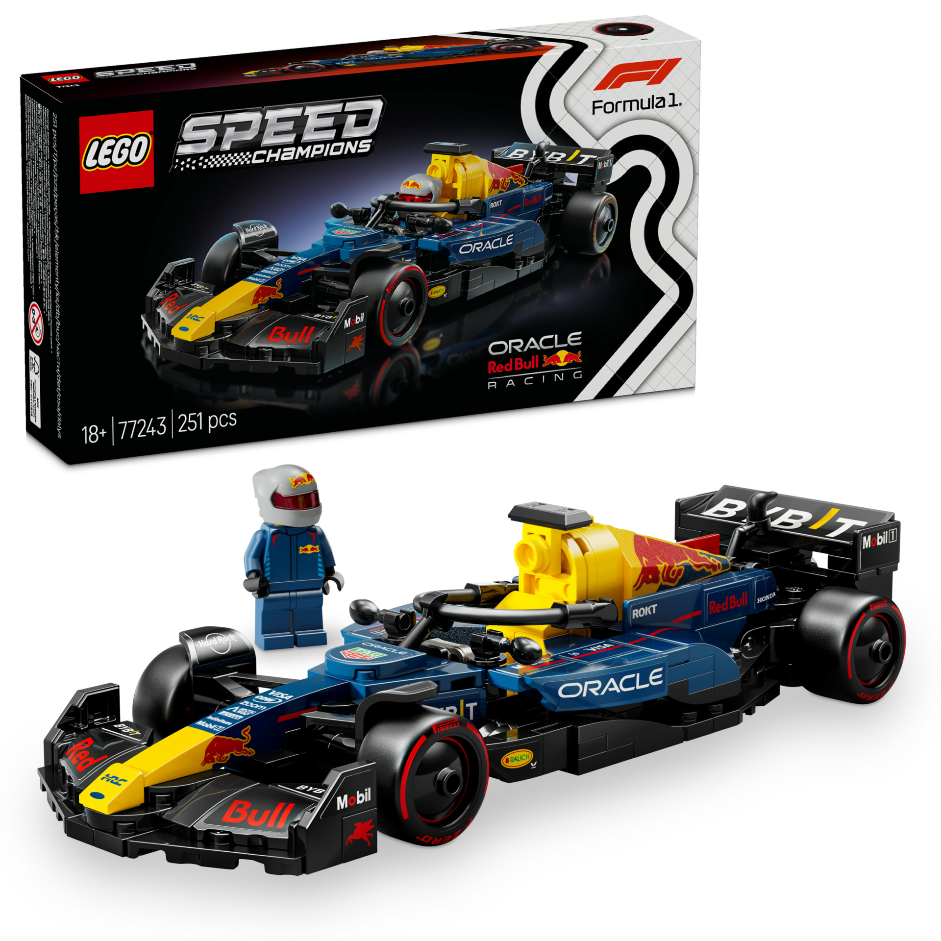 Lego Speed Champions Oracle Red Bull Racing RB20 F1 Yarış Arabası Araç Seti 77243
